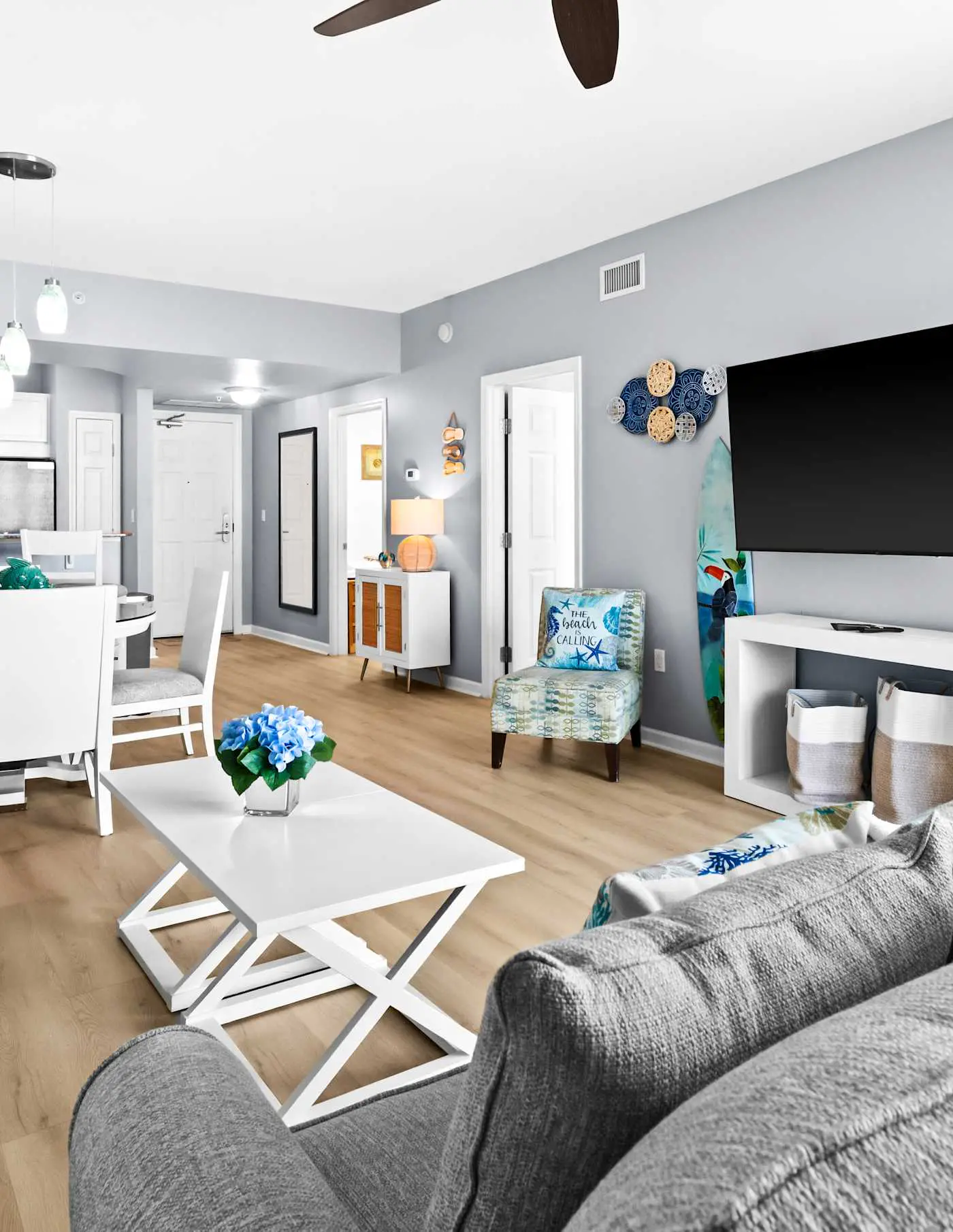 Gorgeous coastal condo with shared pool and private balcony