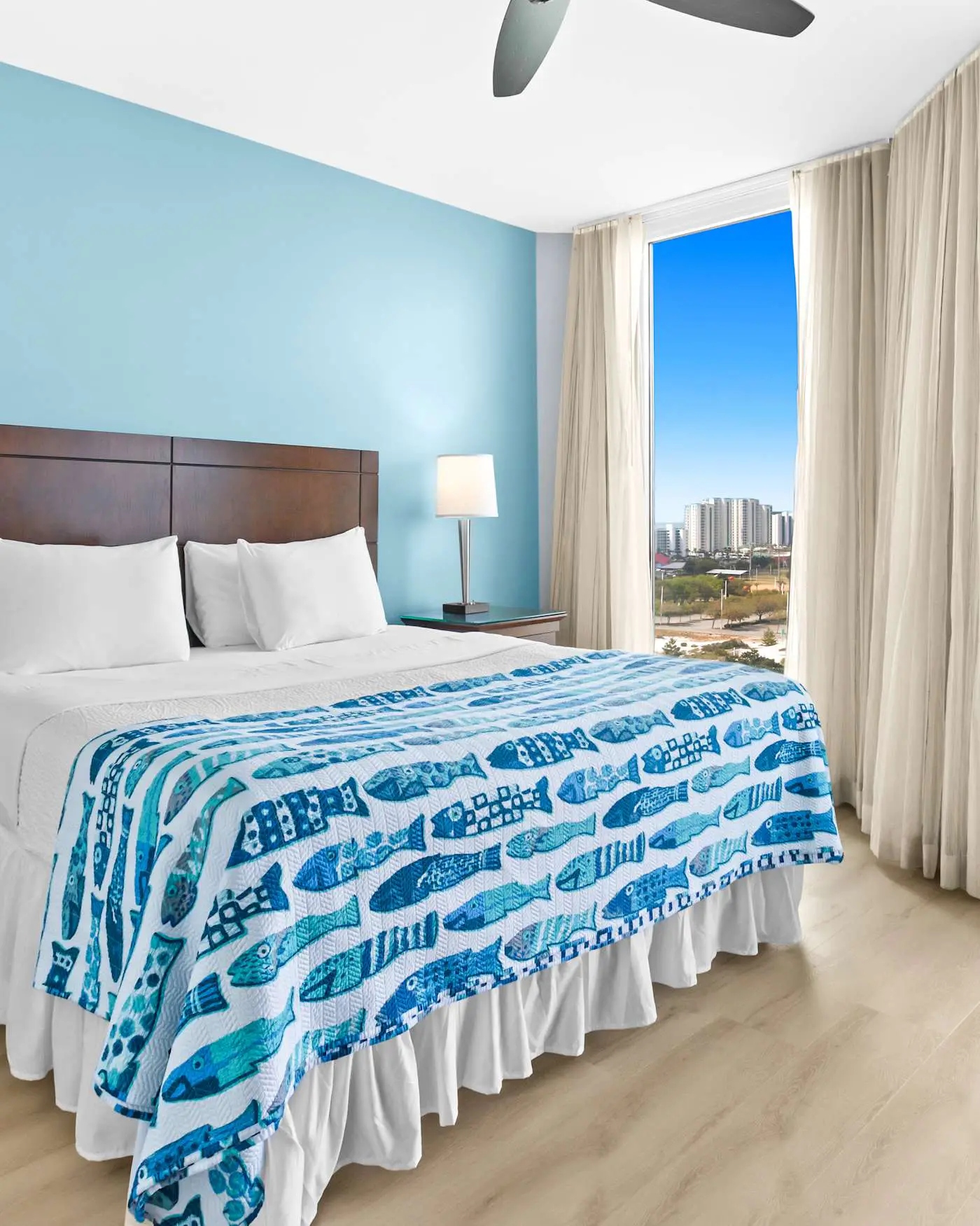 Gorgeous coastal condo with shared pool and private balcony