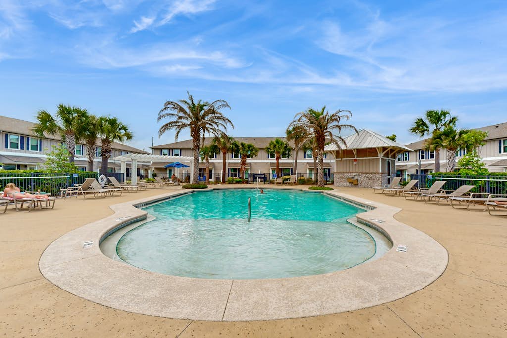 Two-story townhome near the beach with WiFi, washer and dryer.