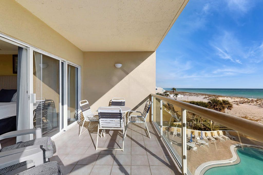 Condo with Partial Gulf View Onsite Pools, Fitness Center, Dry Sauna