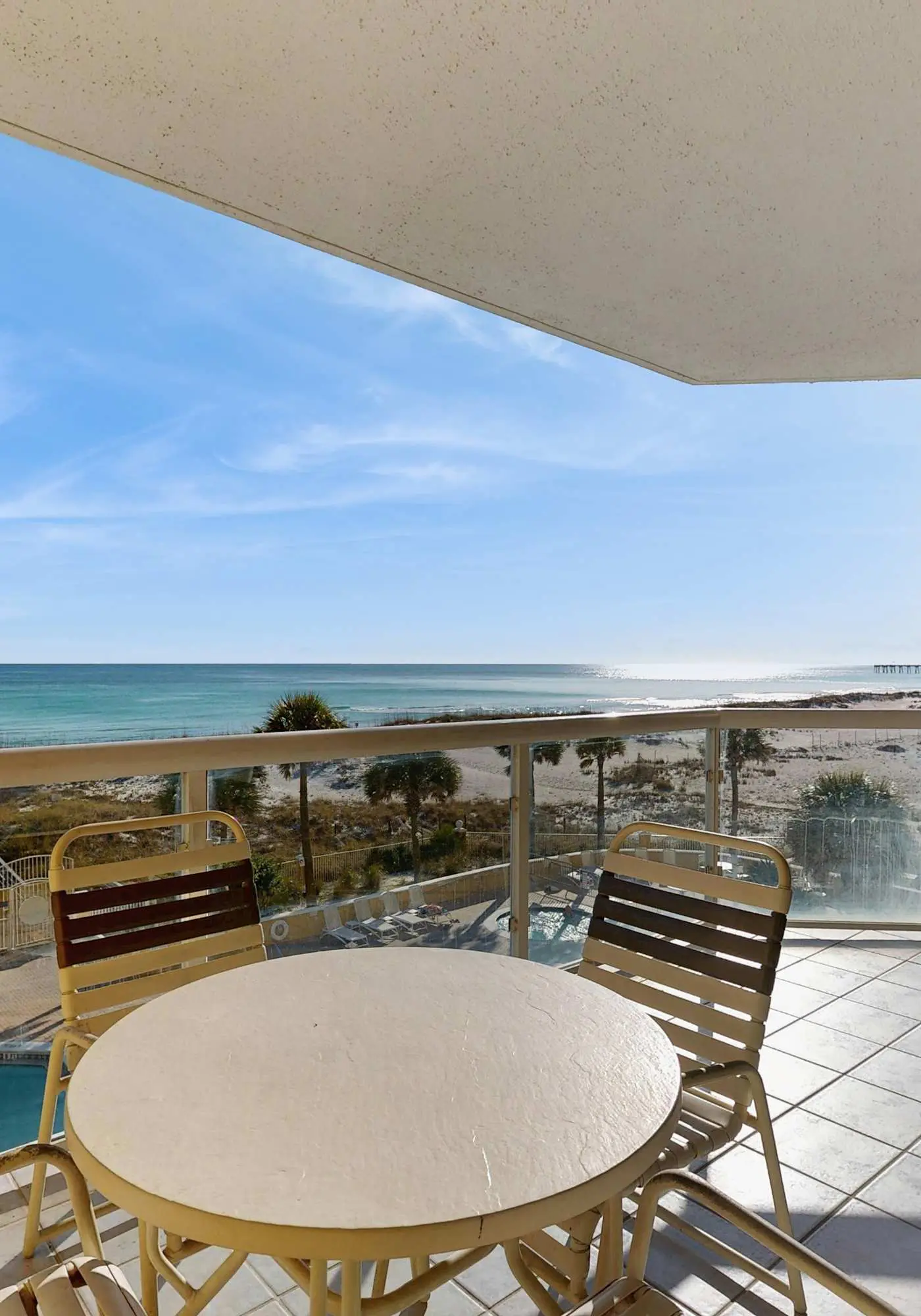 Condo with Partial Gulf View Onsite Pools, Fitness Center, Dry Sauna