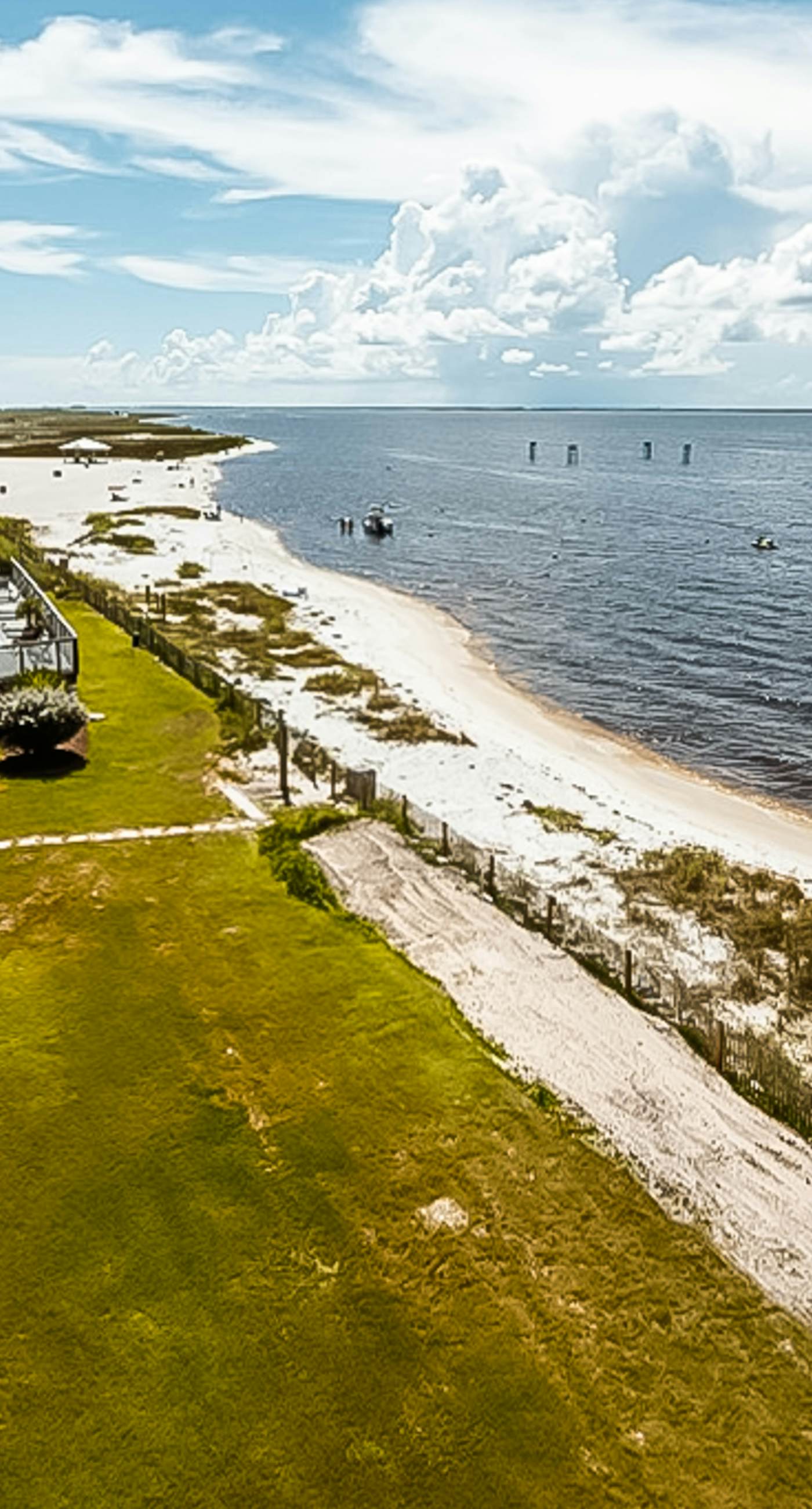 Sound side condo with pool, central AC, & washer/dryer - snowbirds welcome