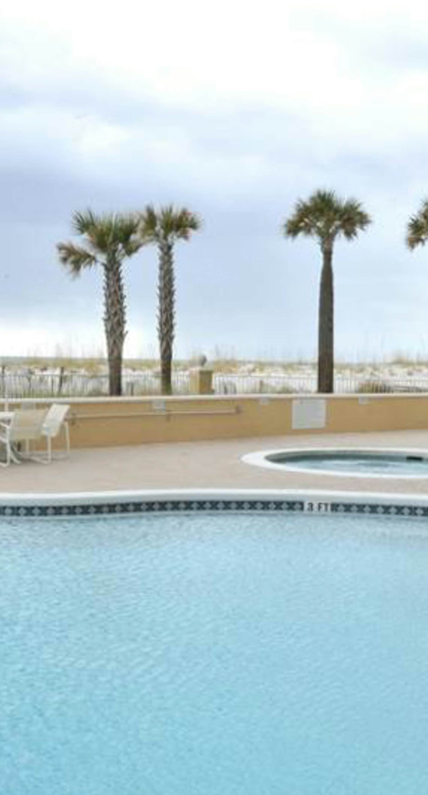 11th floor oceanfront condo with pool, hot tub, ocean view, W/D, and central AC