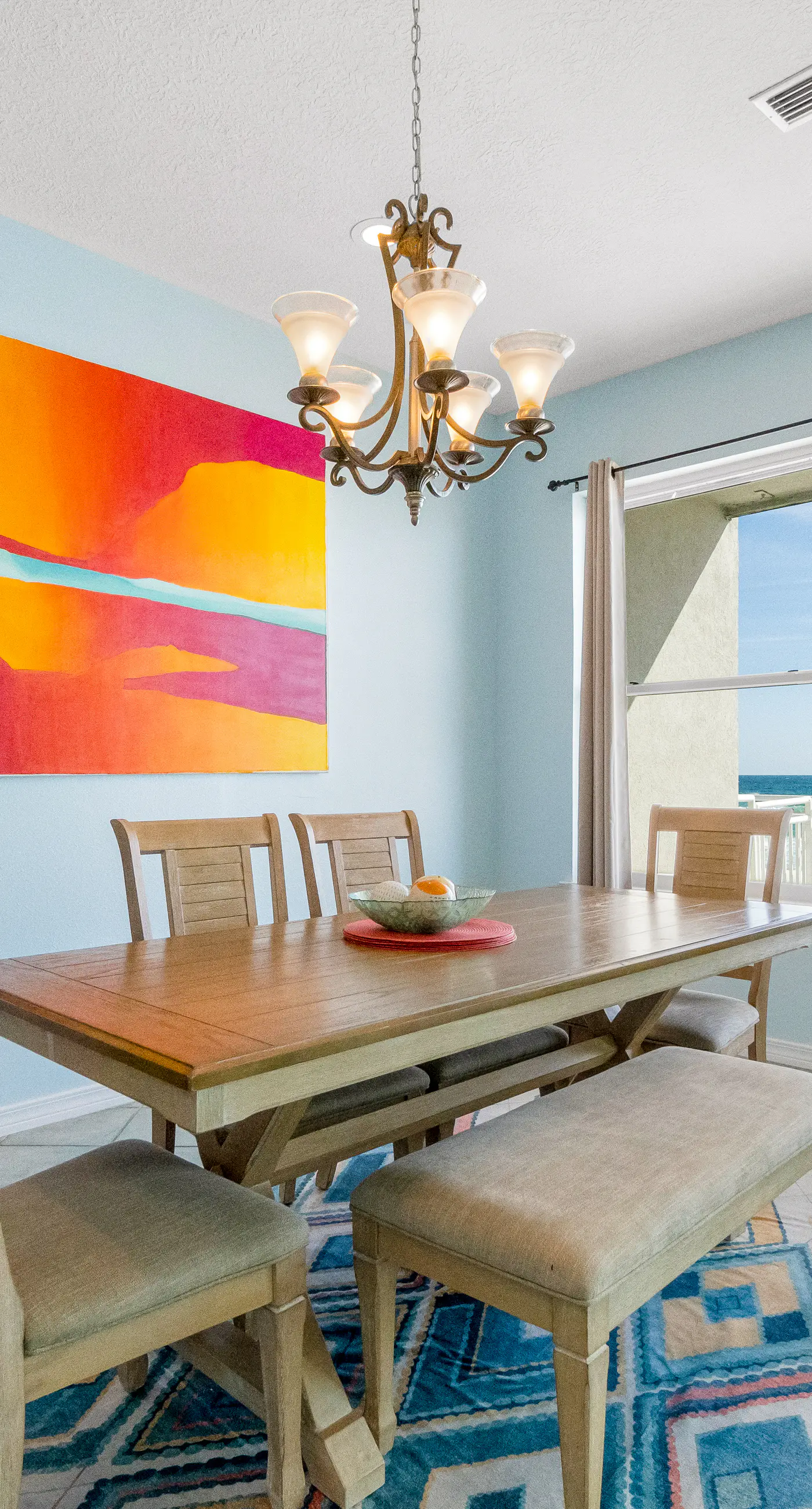 Beachfront townhome with ocean views, 2 balconies, W/D, & AC - dog-friendly