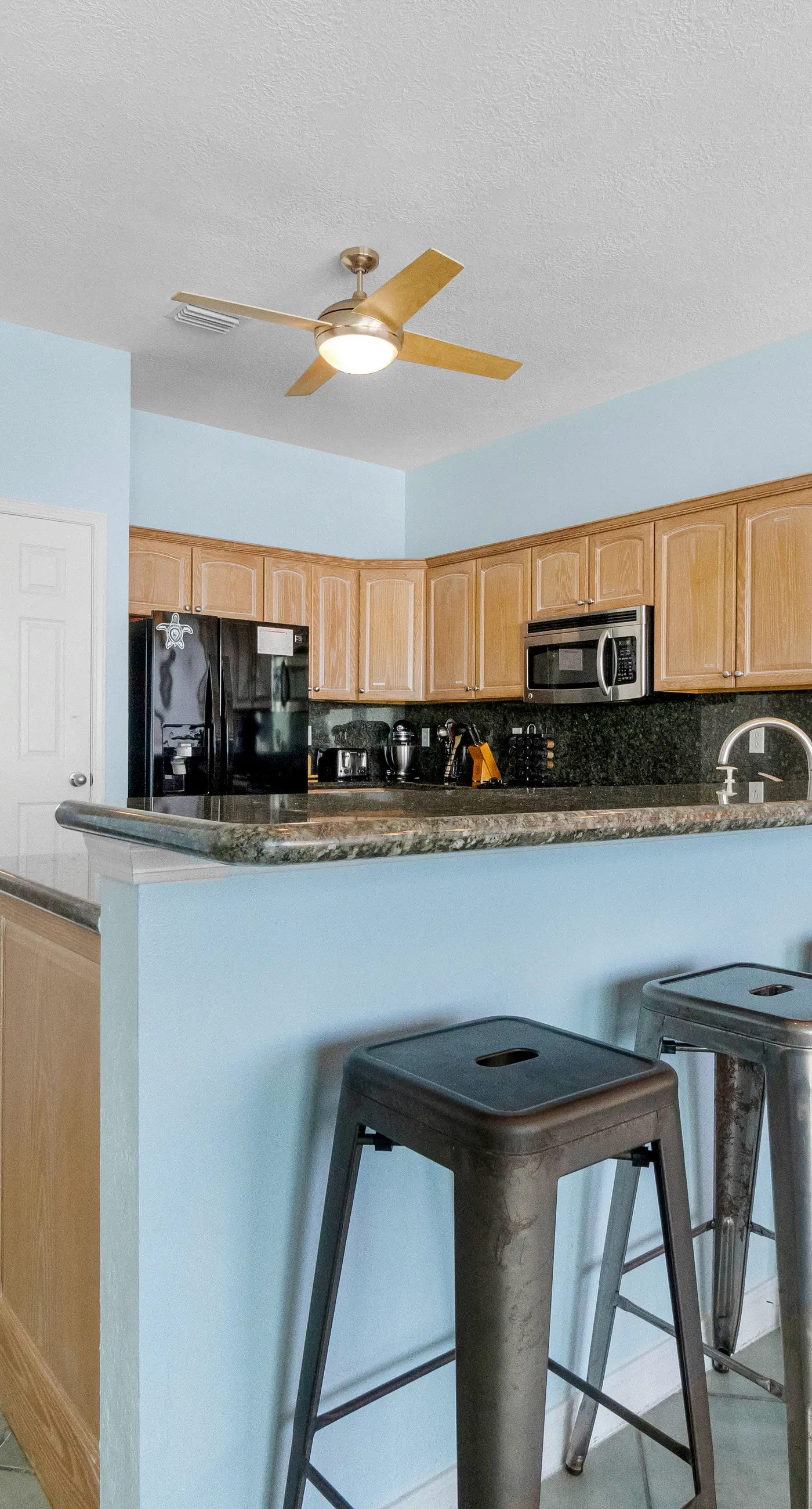 Beachfront townhome with ocean views, 2 balconies, W/D, & AC - dog-friendly