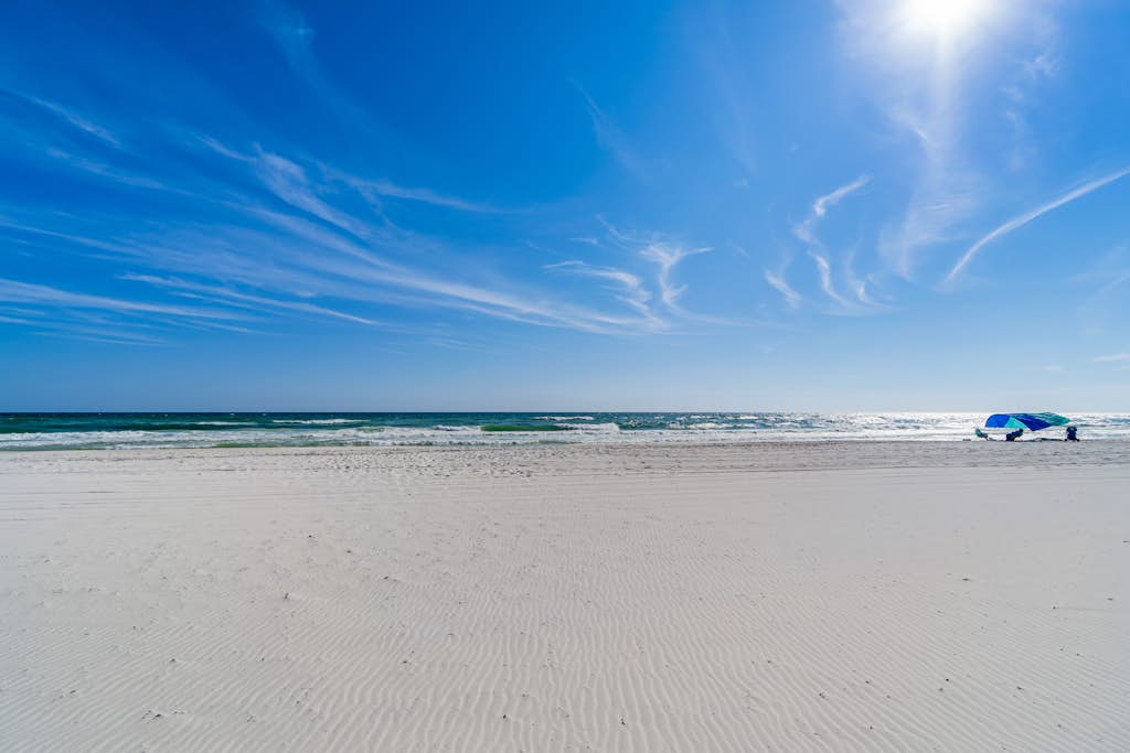 Beachfront townhome with ocean views, 2 balconies, W/D, & AC - dog-friendly