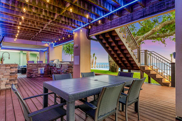 Delightful escape on the sound with beach access, dock, furnished deck, and WiFi