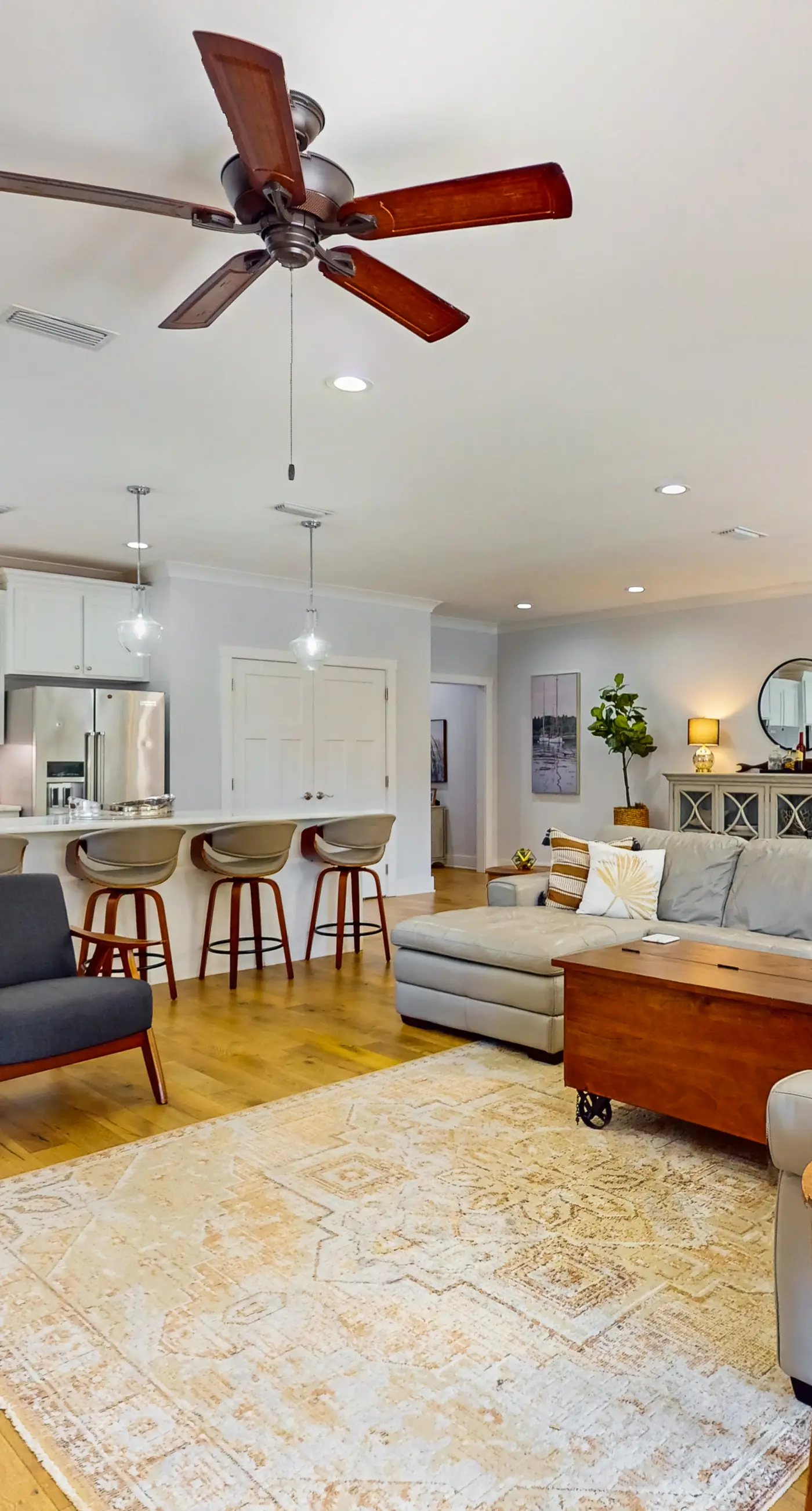 Contemporary dog-friendly retreat with pool & patio - near shops & attractions