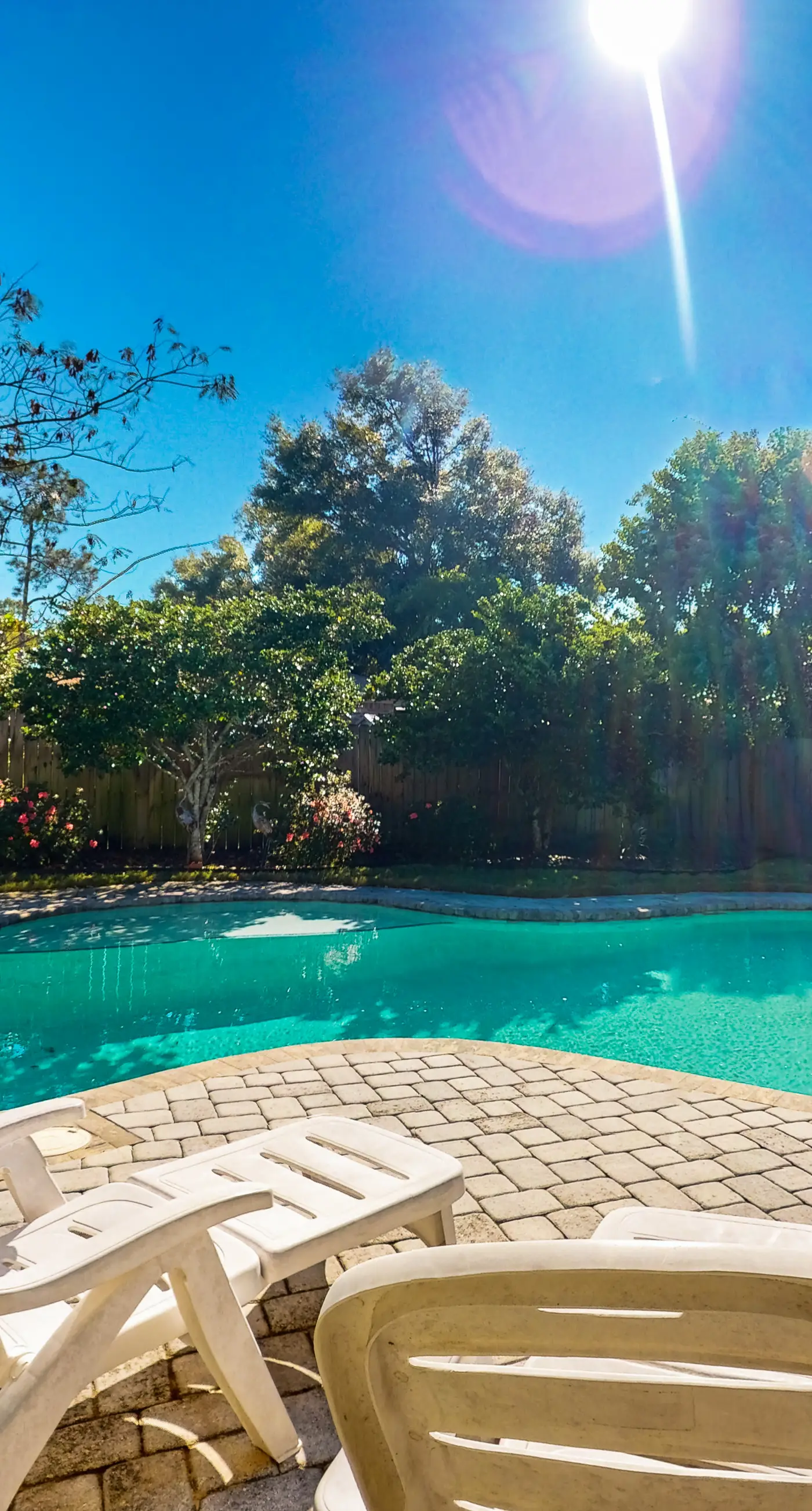 Contemporary dog-friendly retreat with pool & patio - near shops & attractions