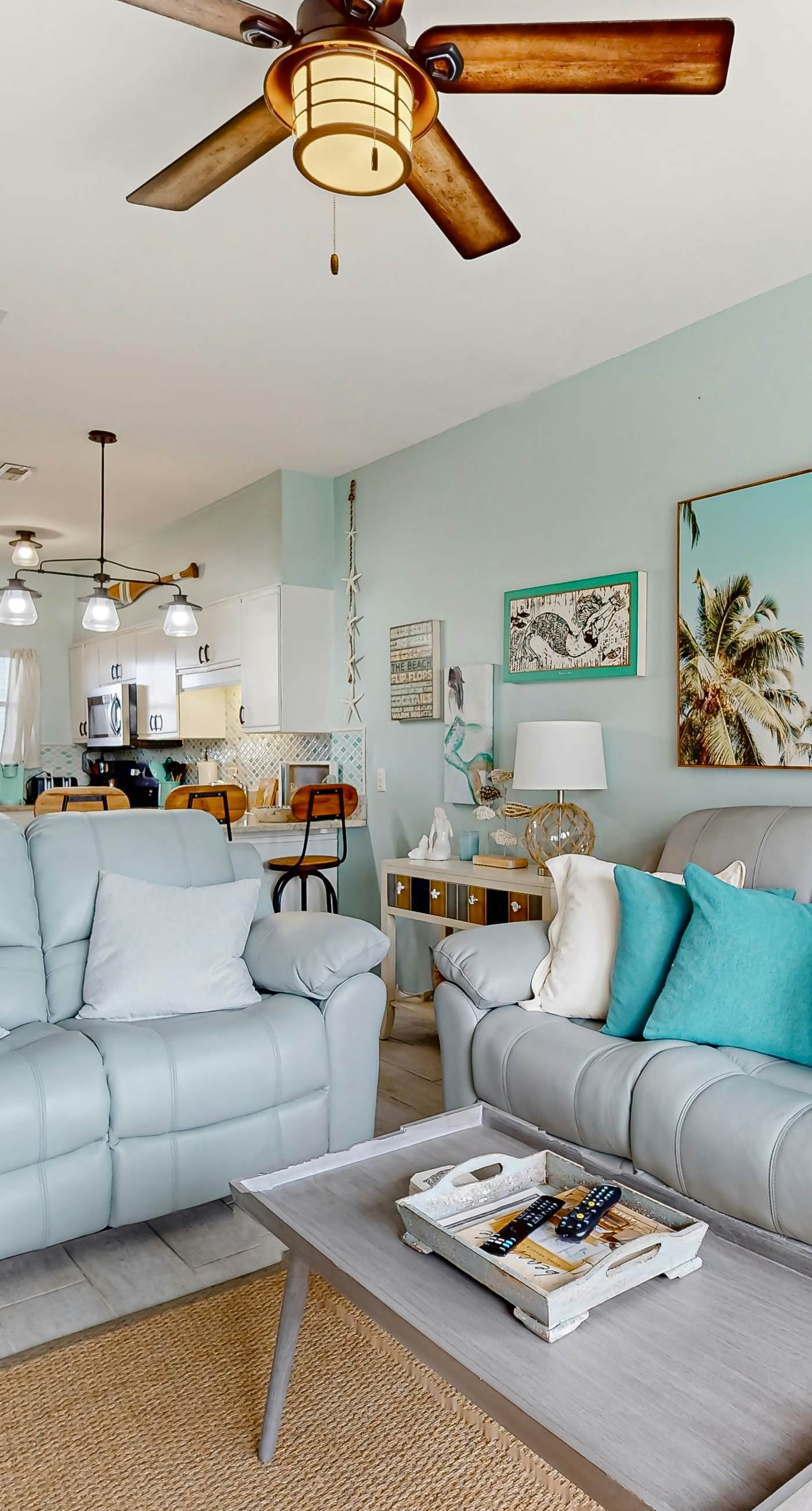 Condo with partial bay view, onsite fishing dock, beach access, & shared pool