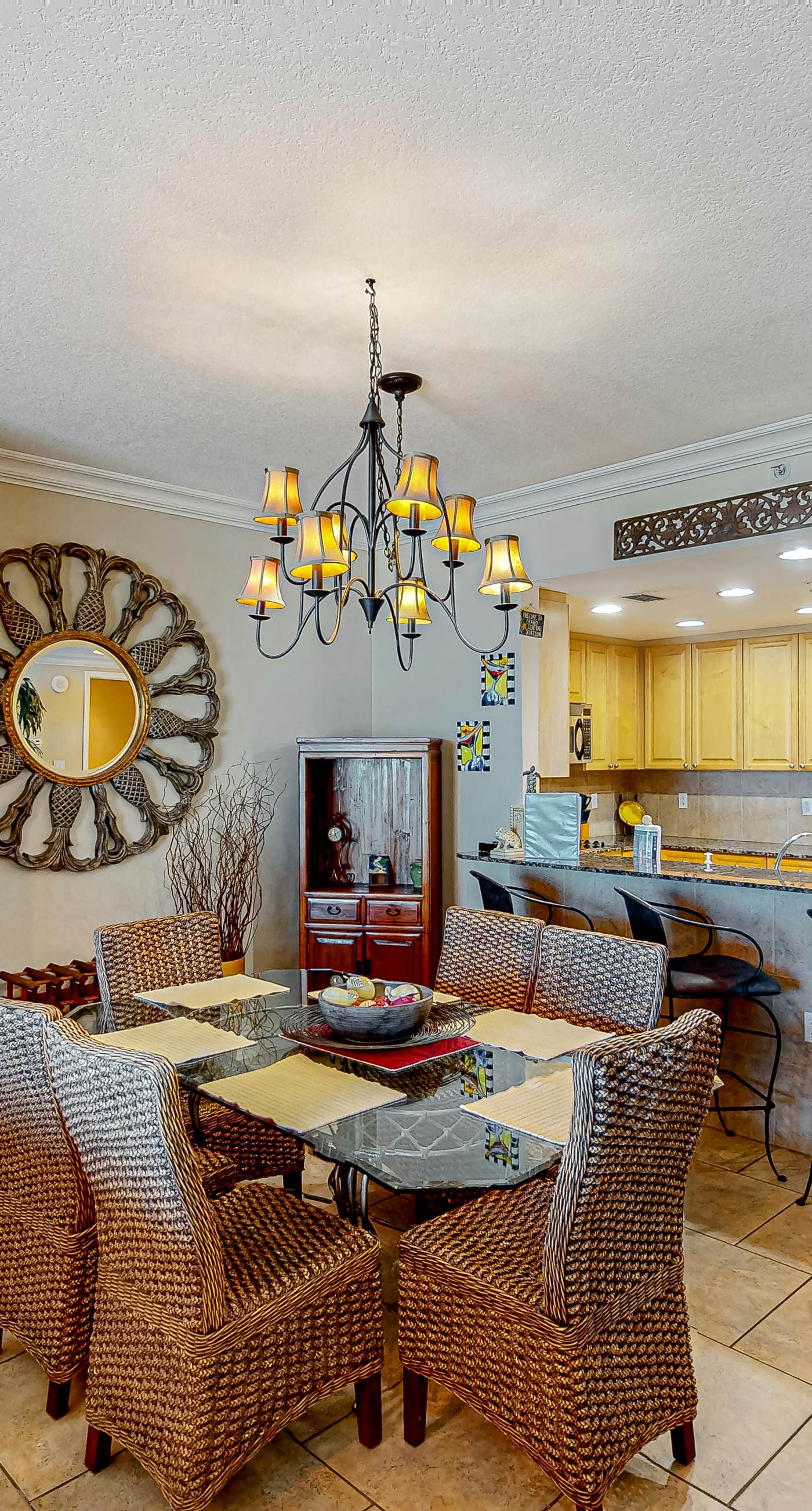 Gulf-view condo with pool, hot tub, beach access, tennis, balcony, AC, & W/D