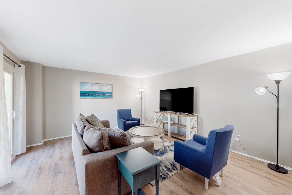 Sound-Side Condo with Grill, Deck, & W&D and Shared Pool