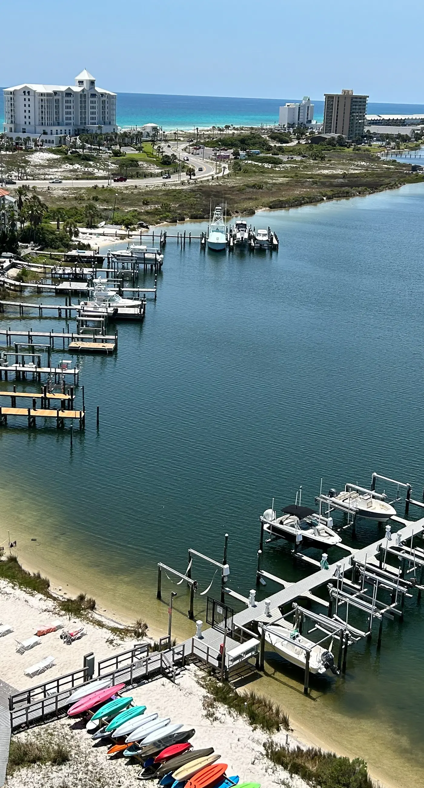 Second-story waterfront condo with pool view, W/D, AC - perfect location