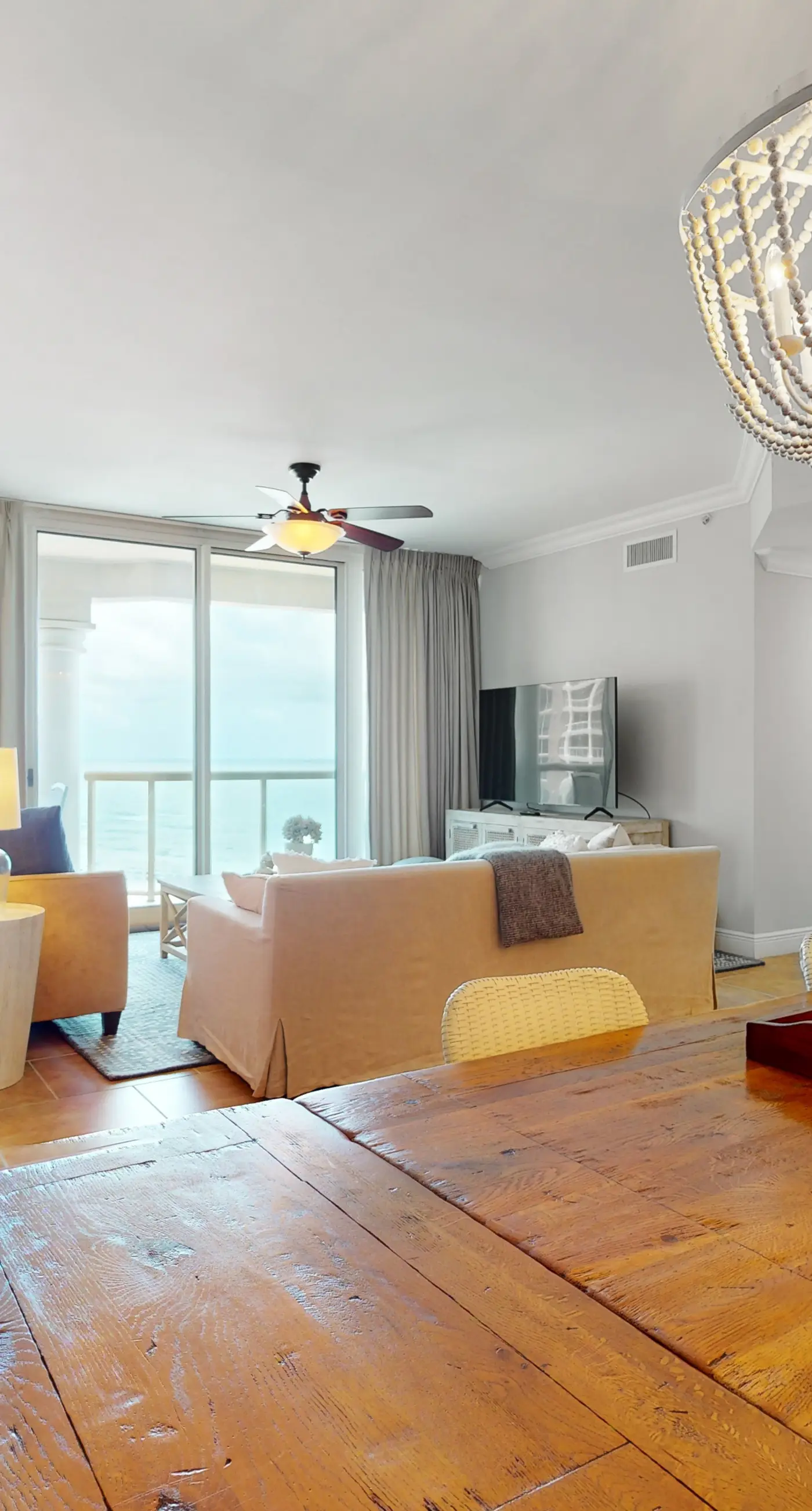 Gulf-view condo with pool, hot tub, beach access, tennis, balcony, AC, & W/D