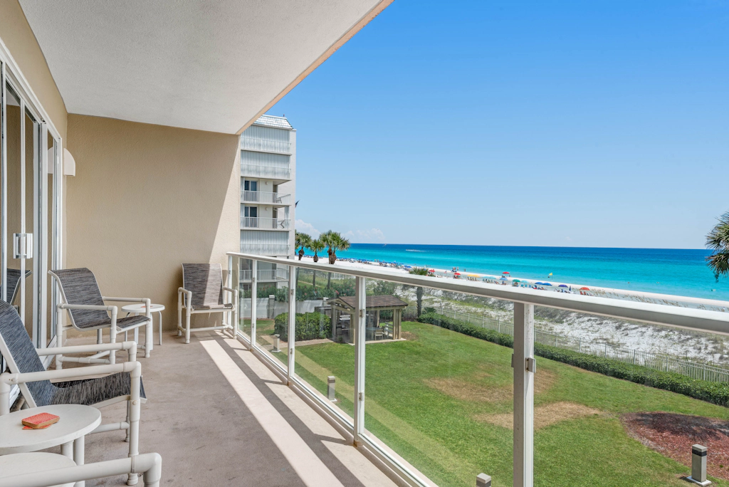 Stunning, waterfront home with Gulf views, pool & fitness room access