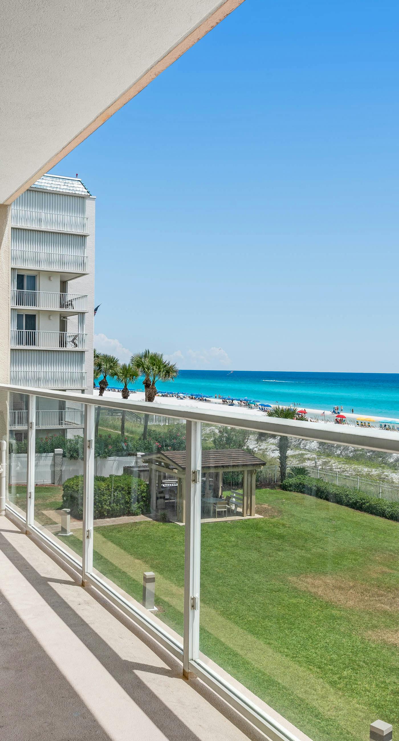 Stunning, waterfront home with Gulf views, pool & fitness room access