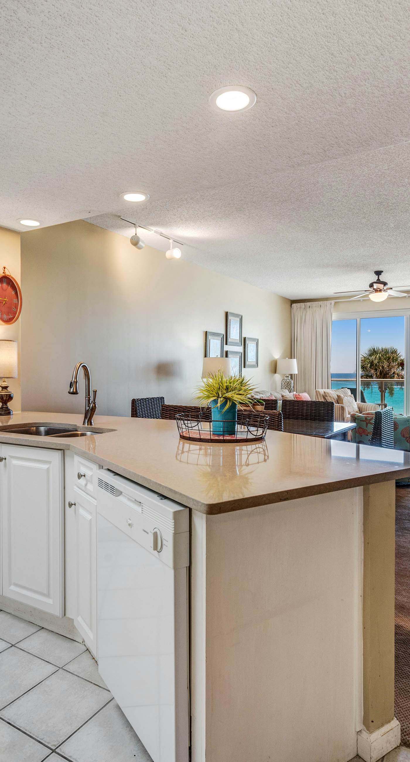 Stunning, waterfront home with Gulf views, pool & fitness room access