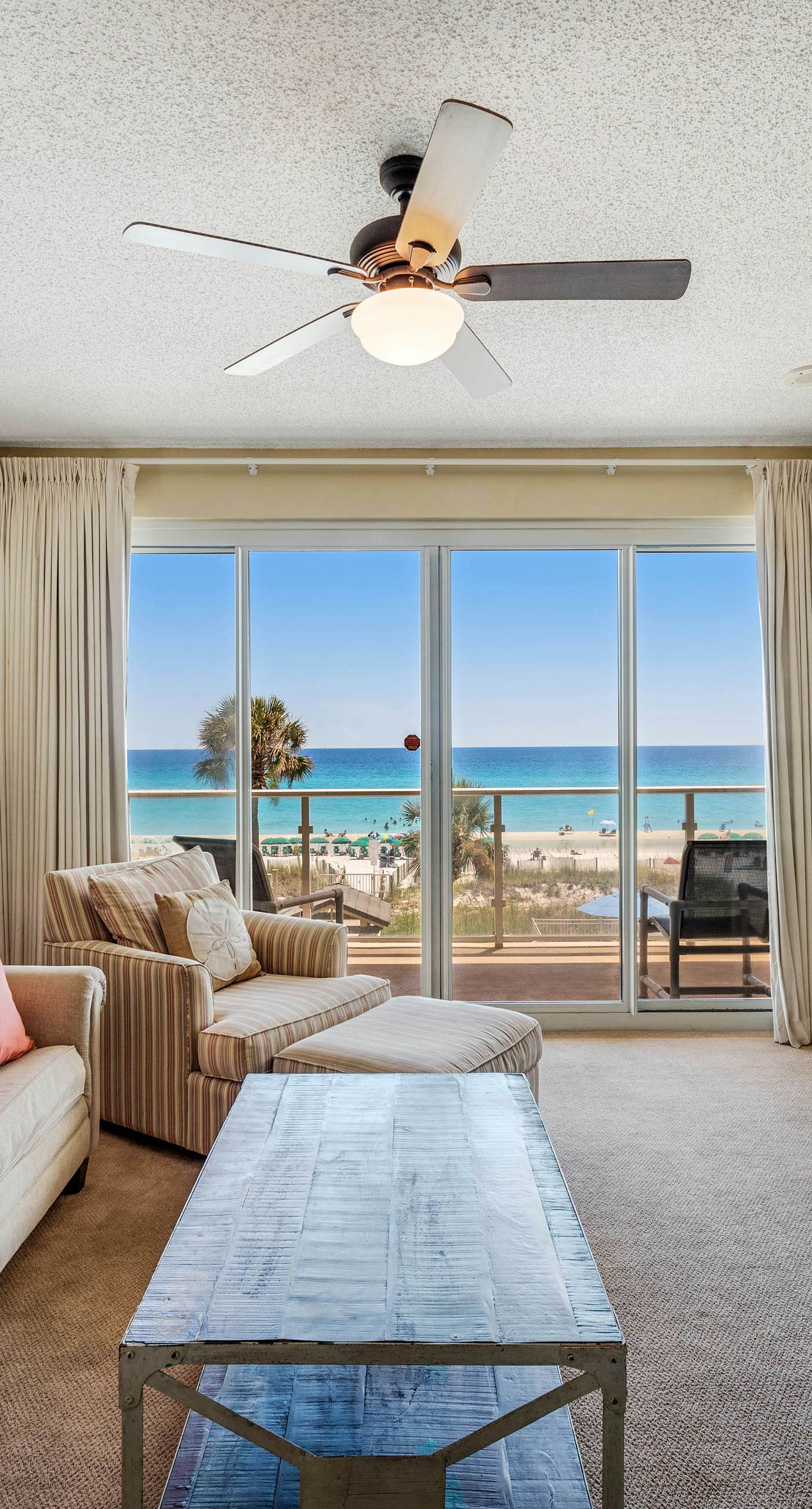 Stunning, waterfront home with Gulf views, pool & fitness room access