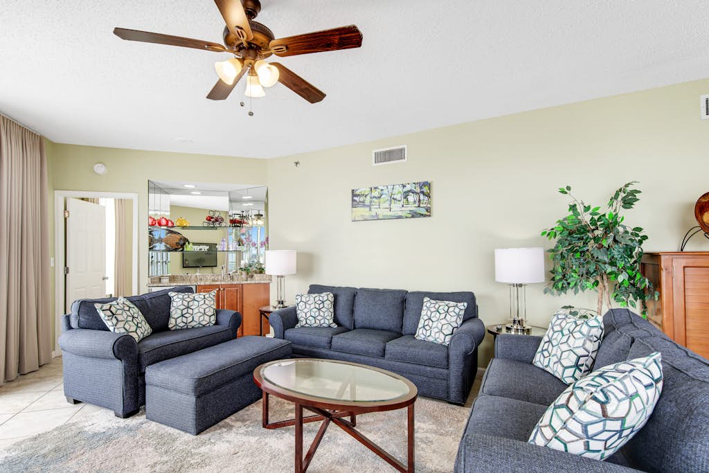 Soothing Gulf-view home with furnished patio, pool, pool spa & gym access