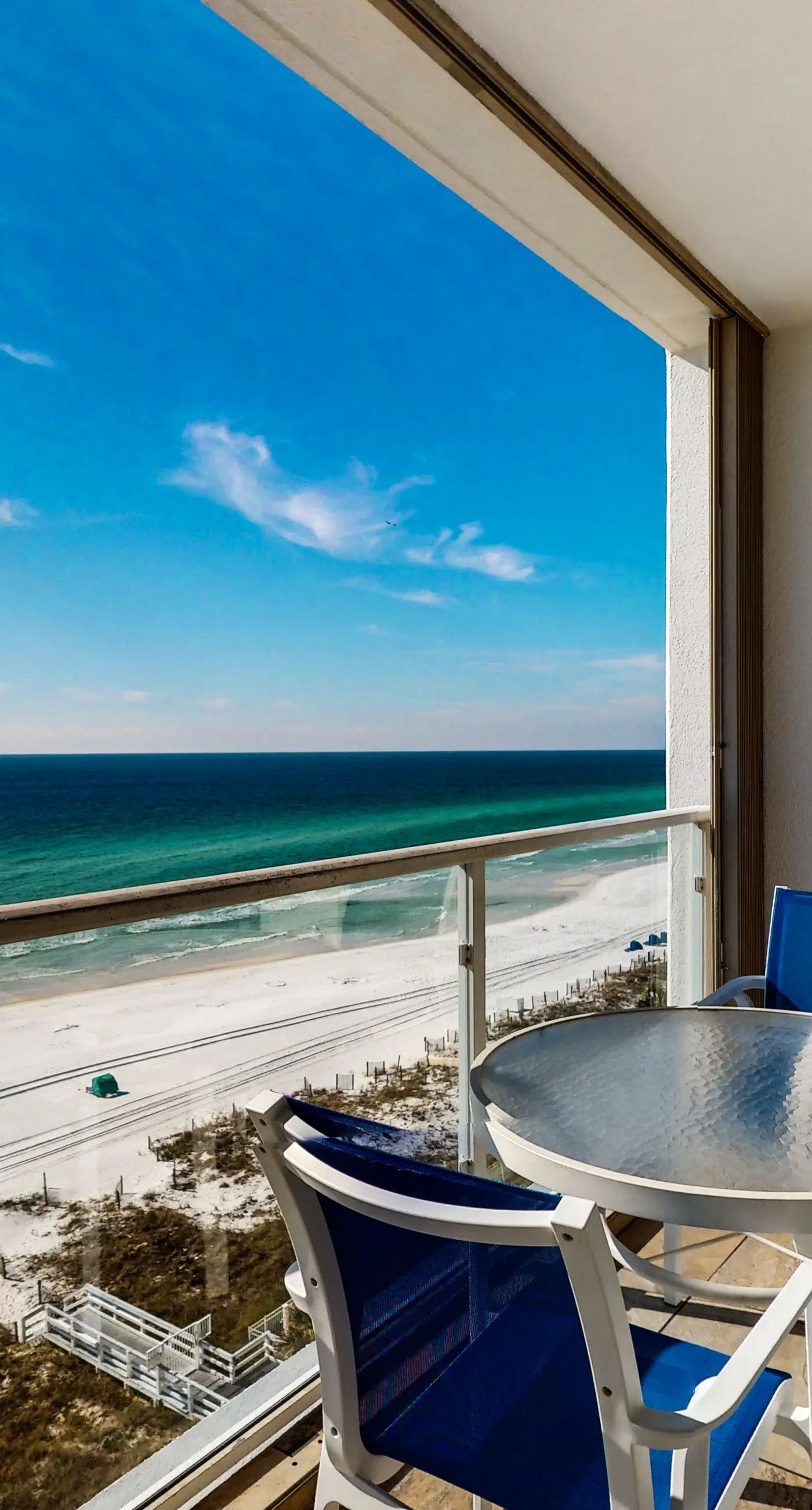 Seaside escape with water view, balcony, pool, pool spa & gym access