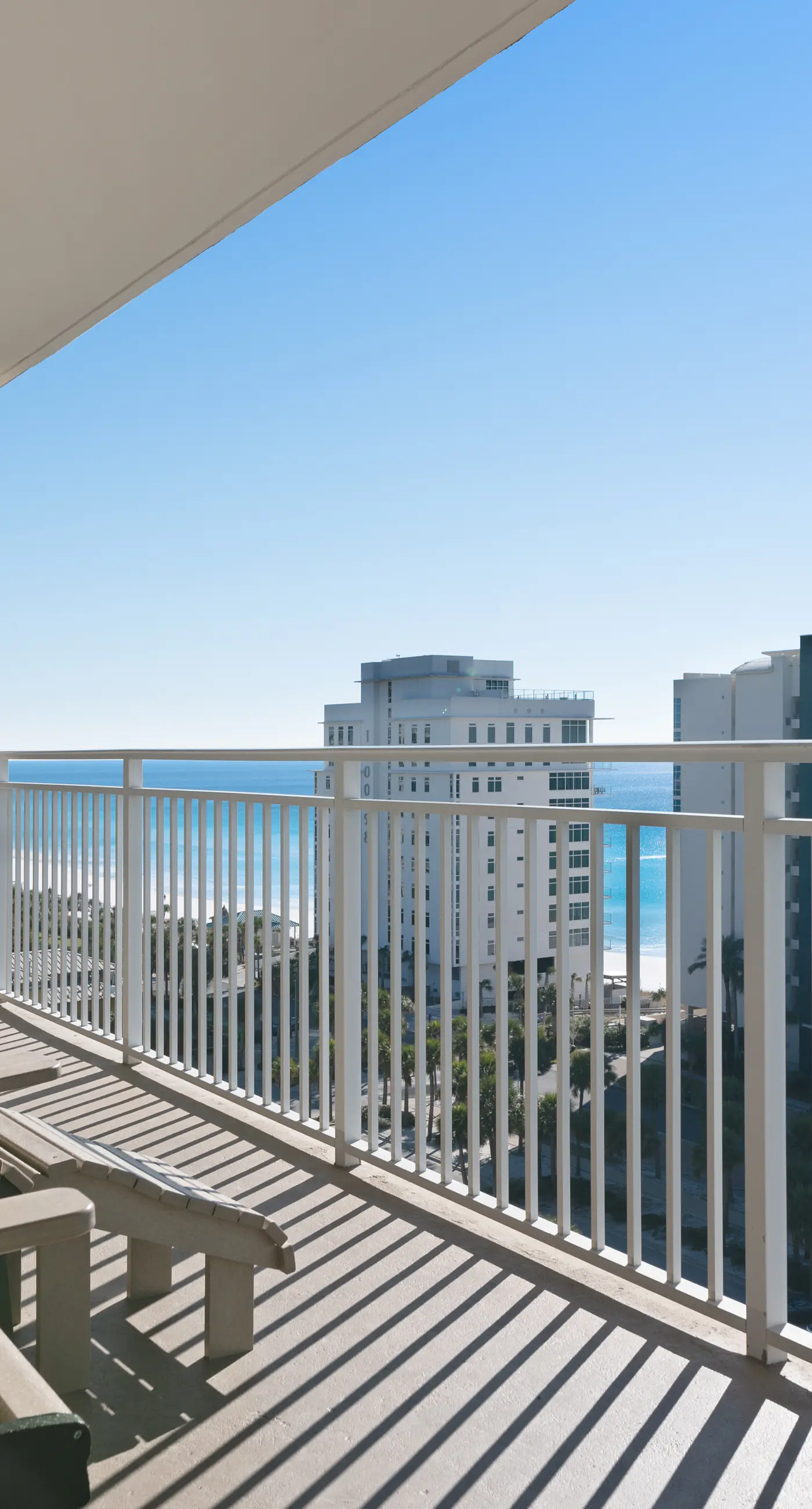 Beach condo with private balcony, gulf views & fitness room