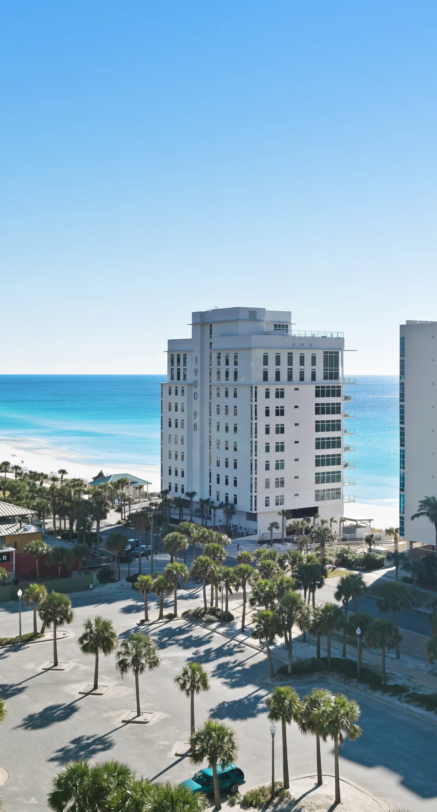 Beach condo with private balcony, gulf views & fitness room
