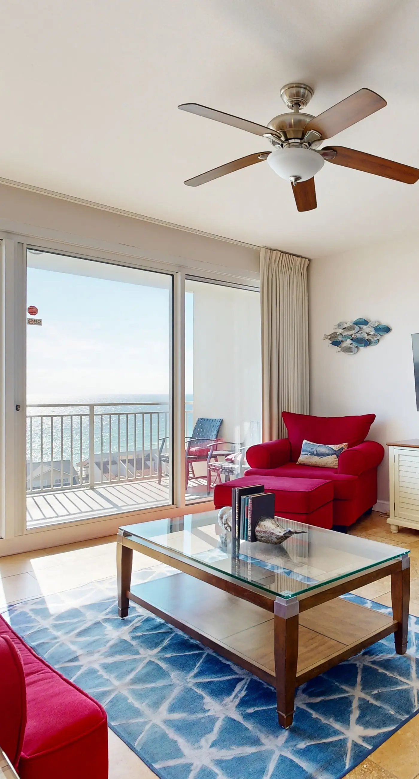 Beachfront Destin home w/ gulf views, private balcony & beach access