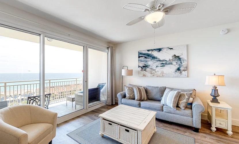 “Captiva” beachfront condo w/ ocean views and pool & fitness center access