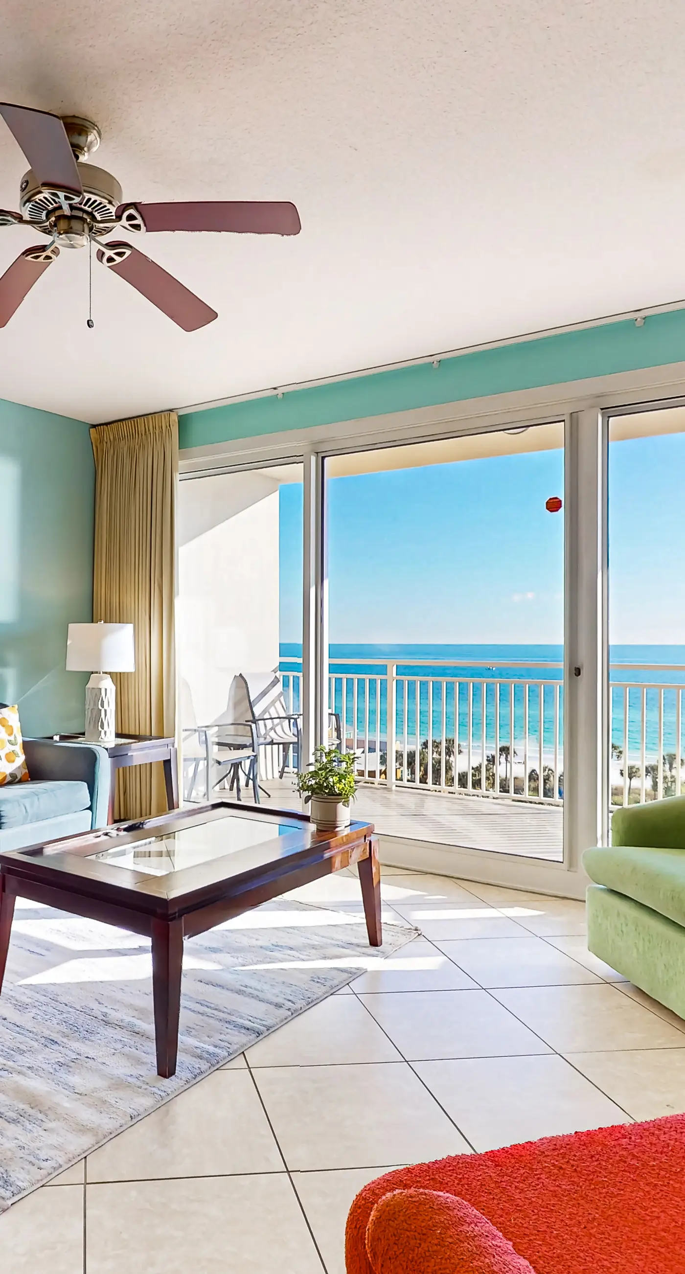 Beachfront condo with access shared on-site amenities & ocean views