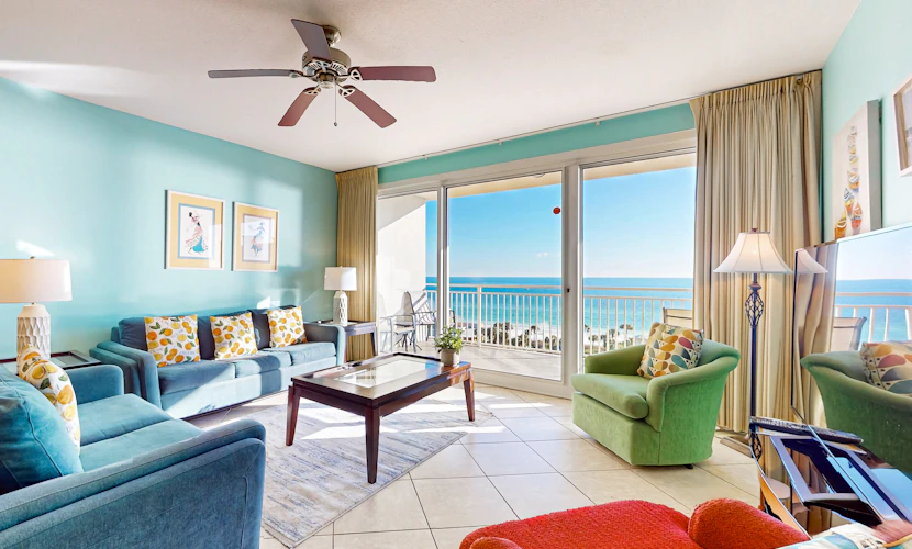 Beachfront condo with access shared on-site amenities & ocean views