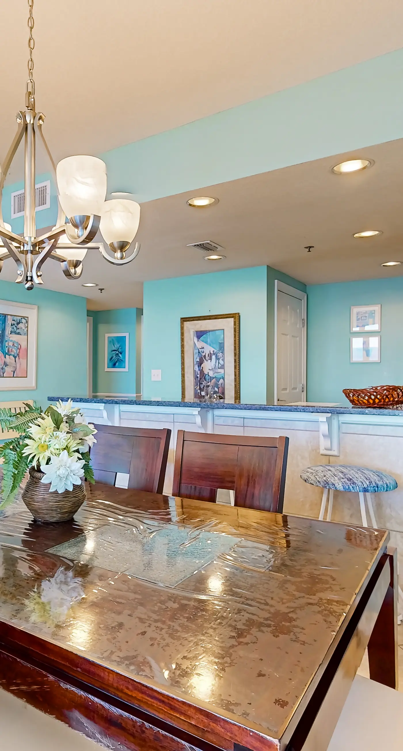 Beachfront condo with access shared on-site amenities & ocean views