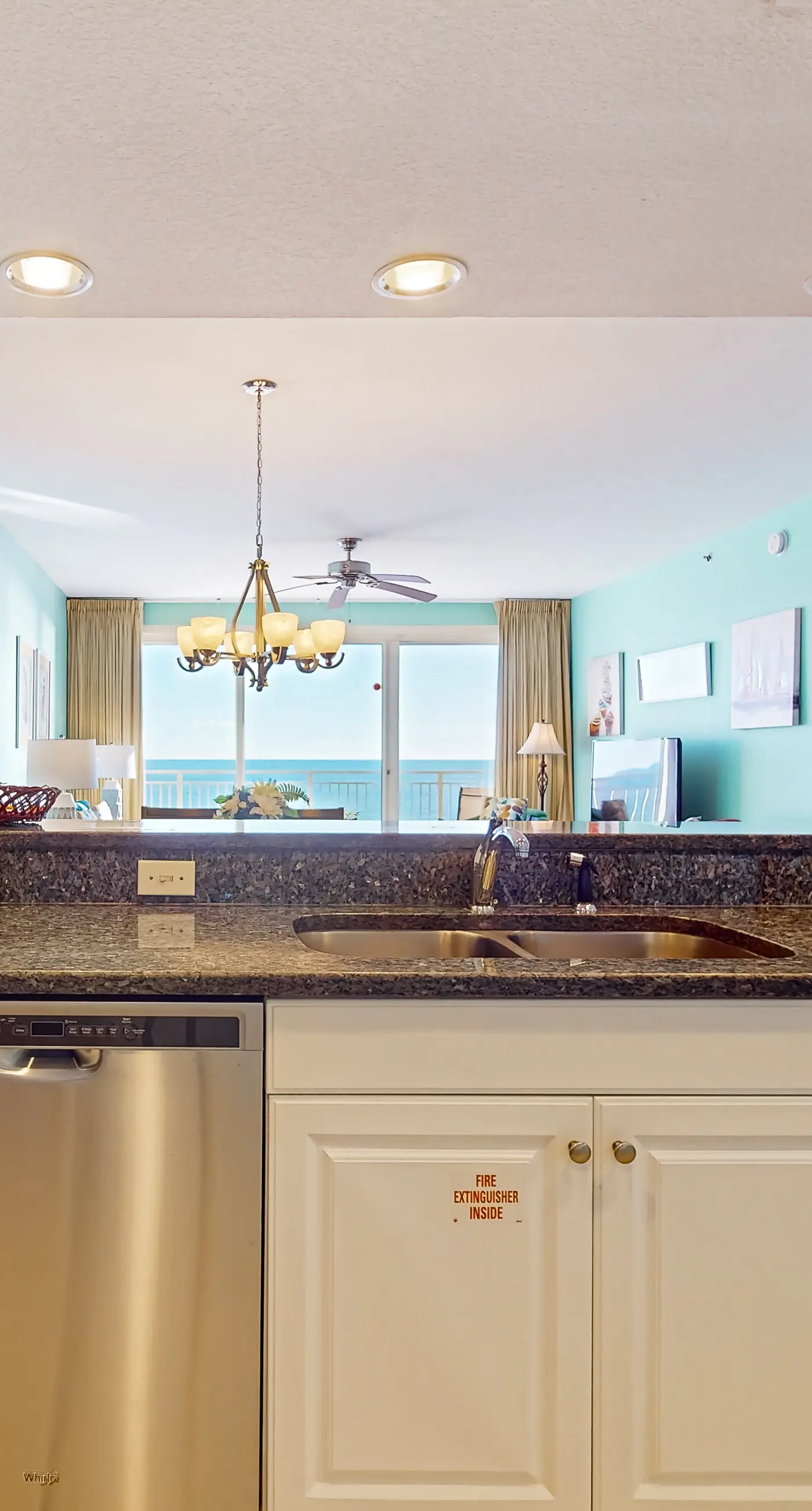 Beachfront condo with access shared on-site amenities & ocean views