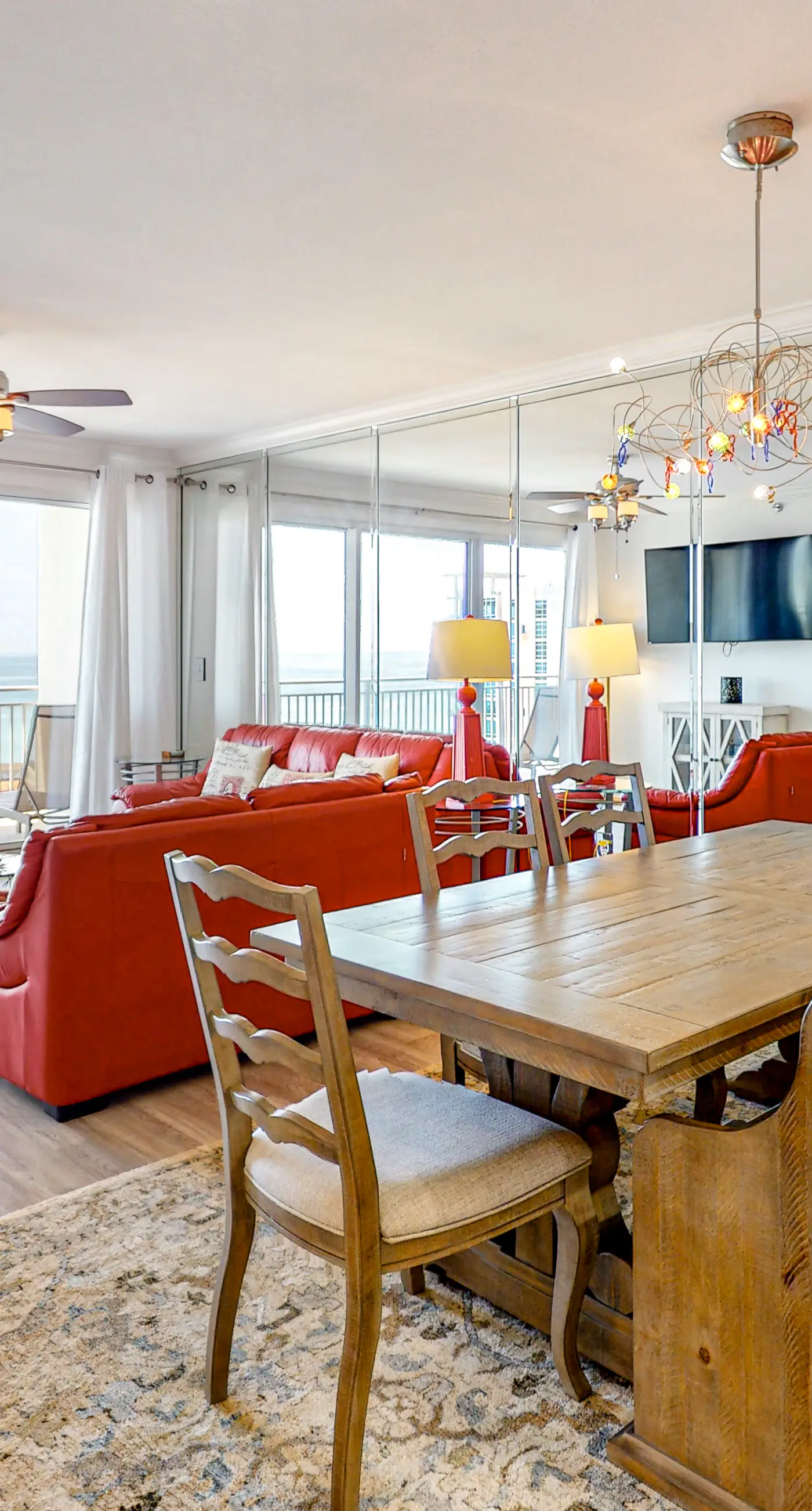 Eclectic condo w/ gulf views - pool, gym & large furnished balcony!