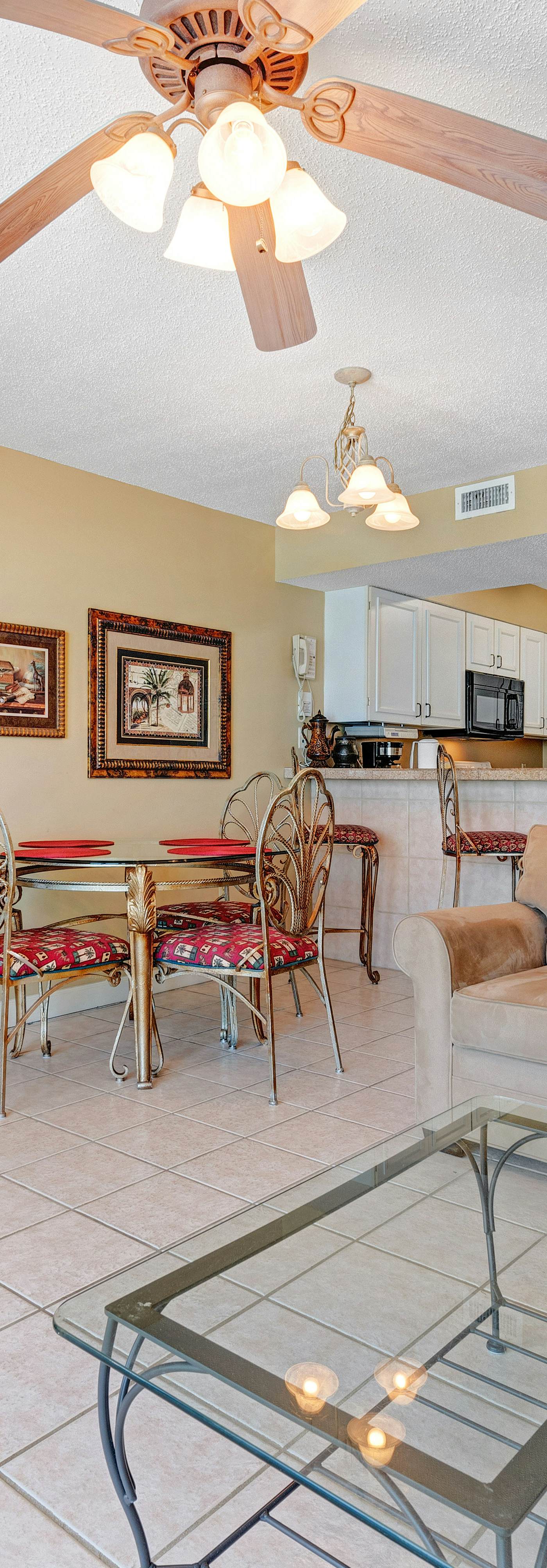 Ocean-view condo with central AC, pool & hot tub access & balcony