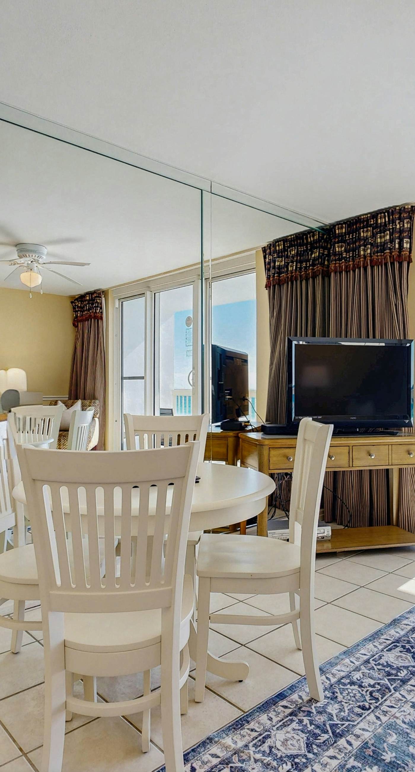 5th-floor condo with patio, pool & ocean views