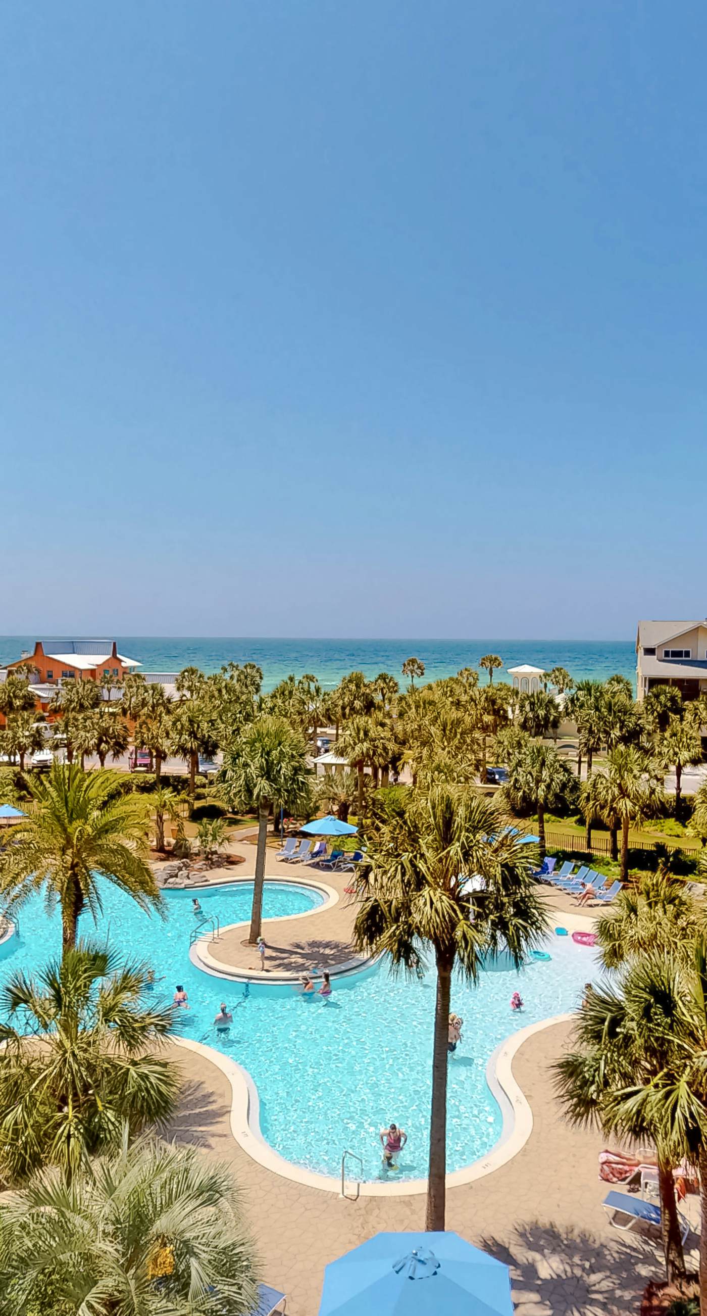 Waterfront resort condo w a shared, heated pool, fitness room, & theater