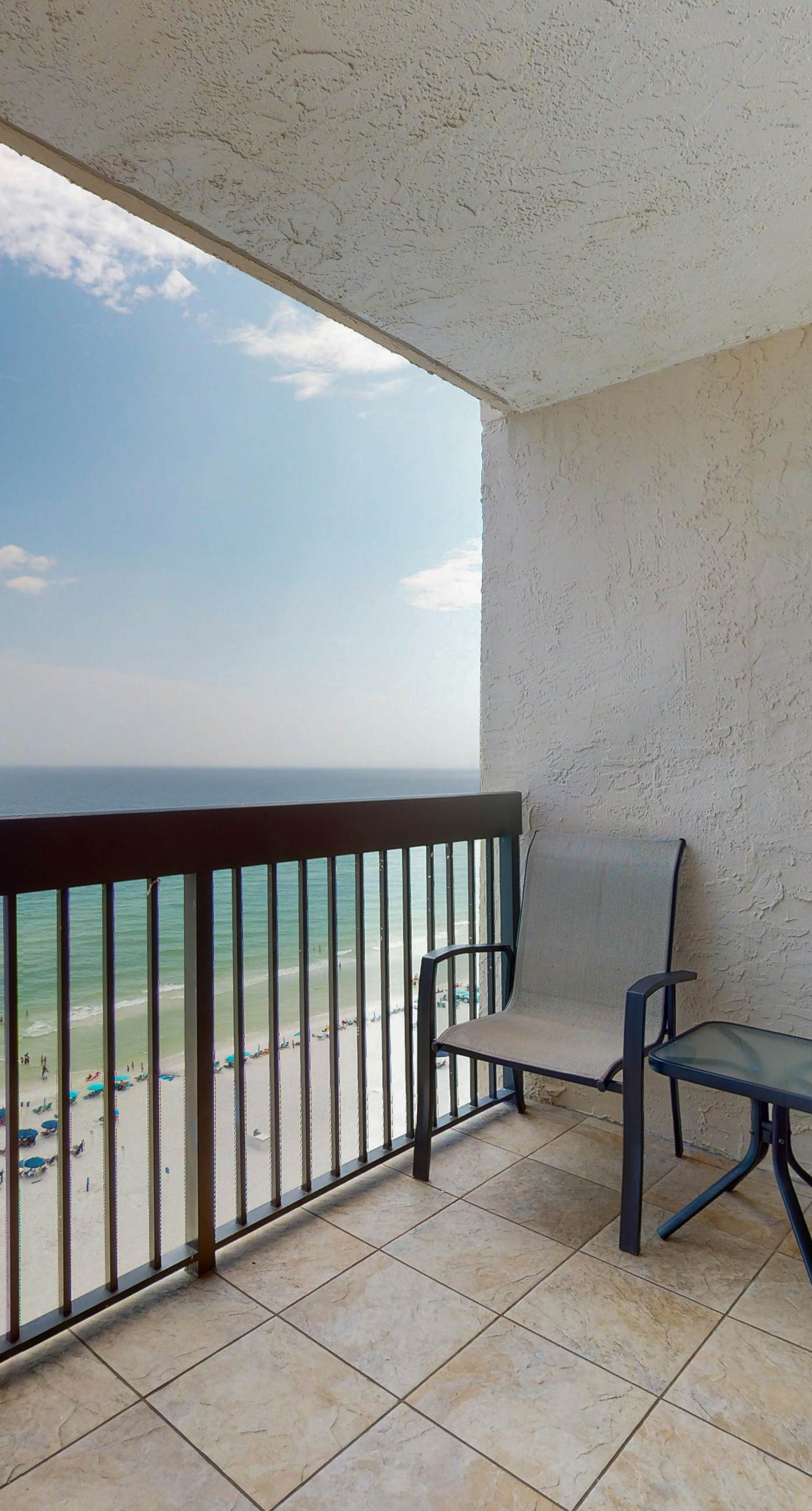 One bedroom condo close to beach w ocean views and private balcony