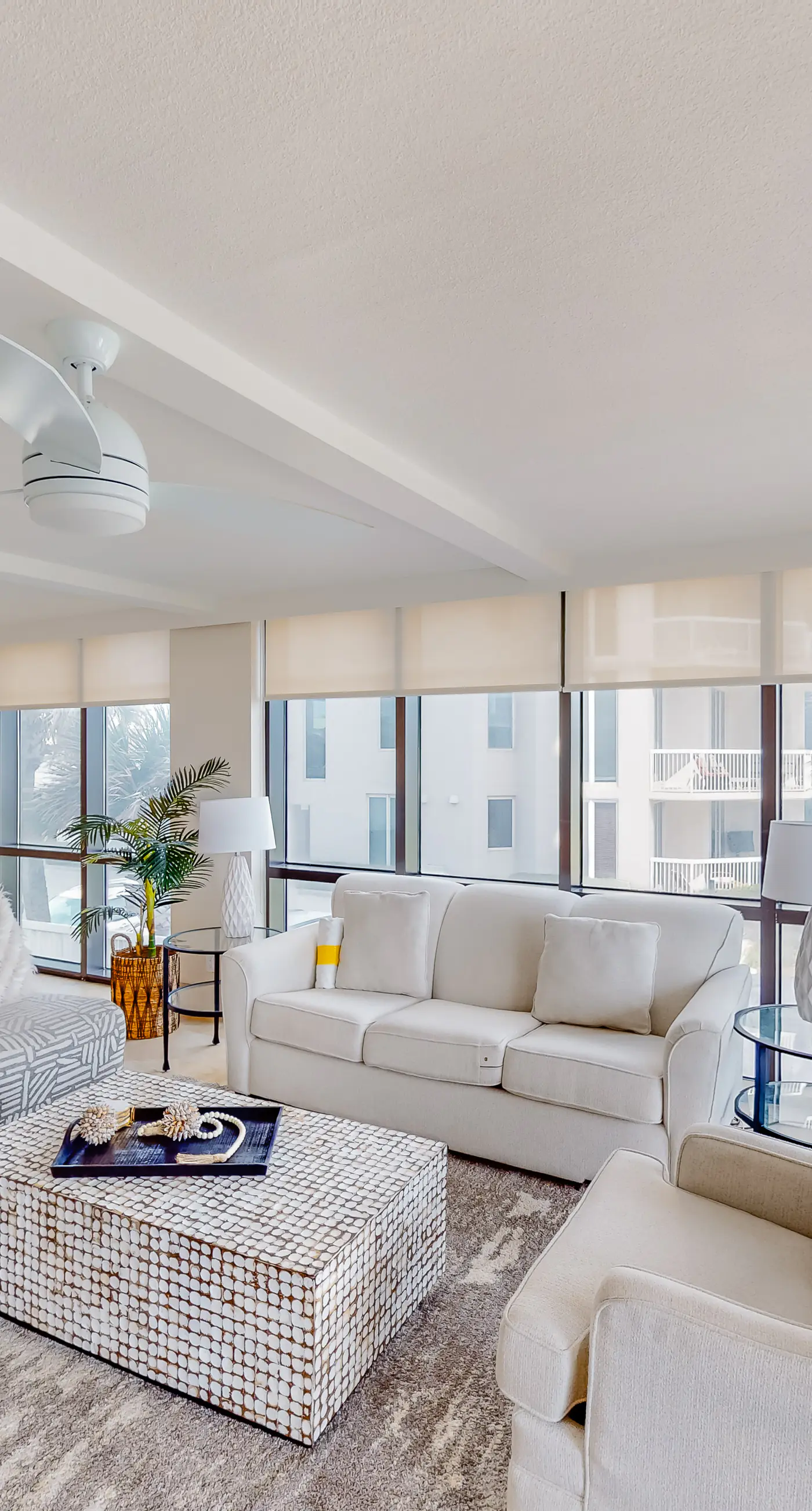 Second floor Gulf front condo with ocean views, central AC, and access to pool