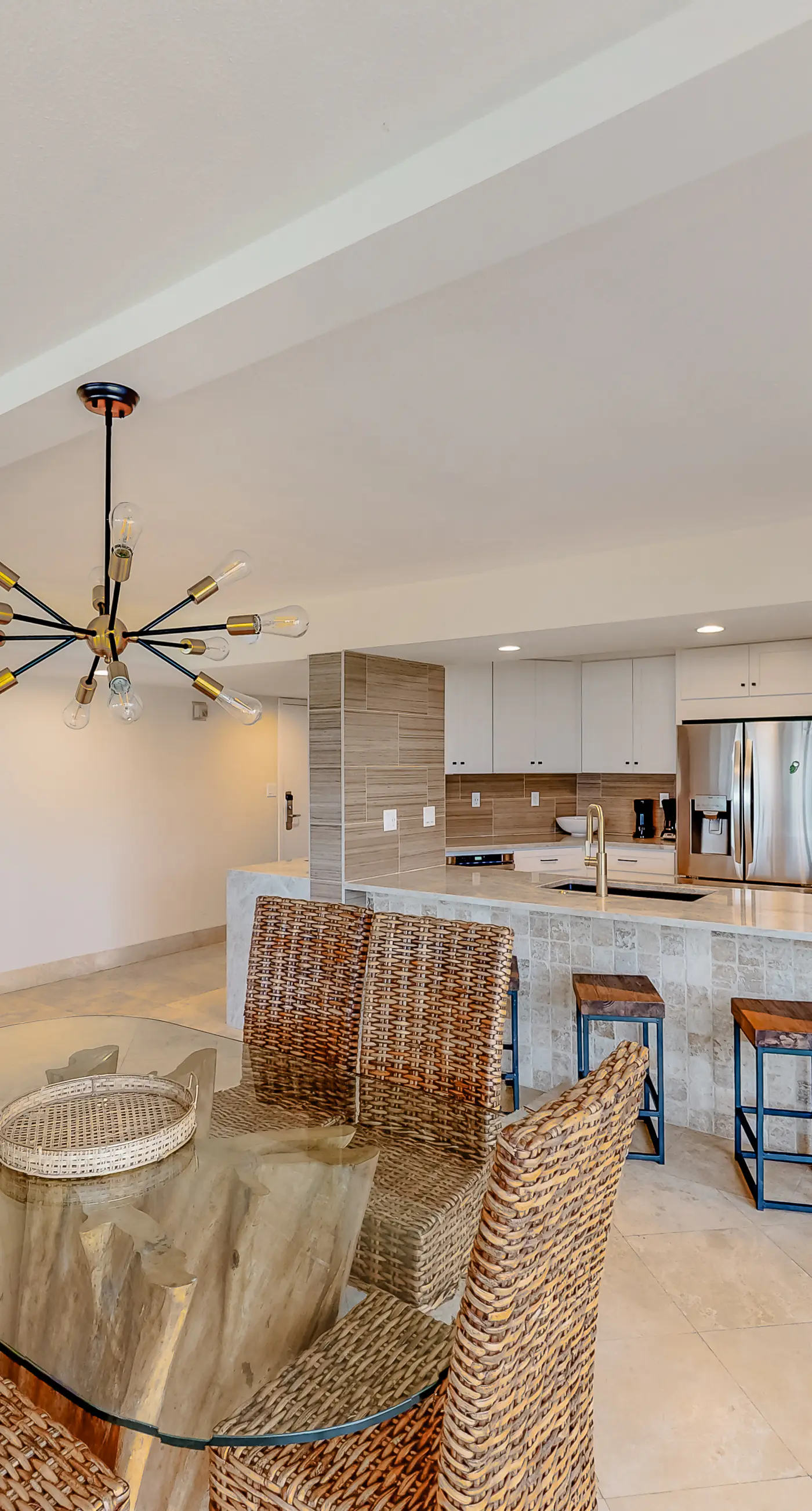 Second floor Gulf front condo with ocean views, central AC, and access to pool