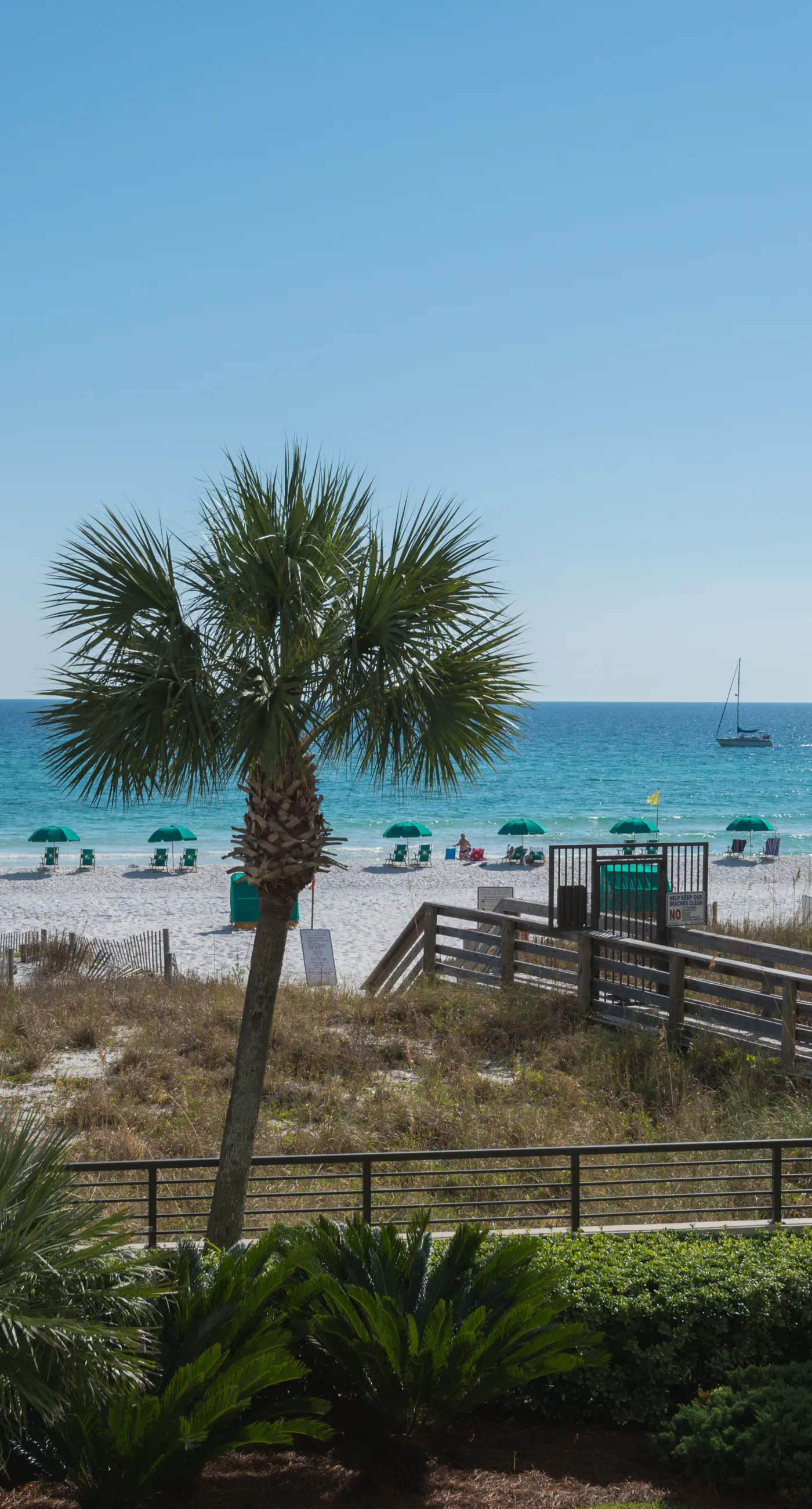 Second floor Gulf front condo with ocean views, central AC, and access to pool