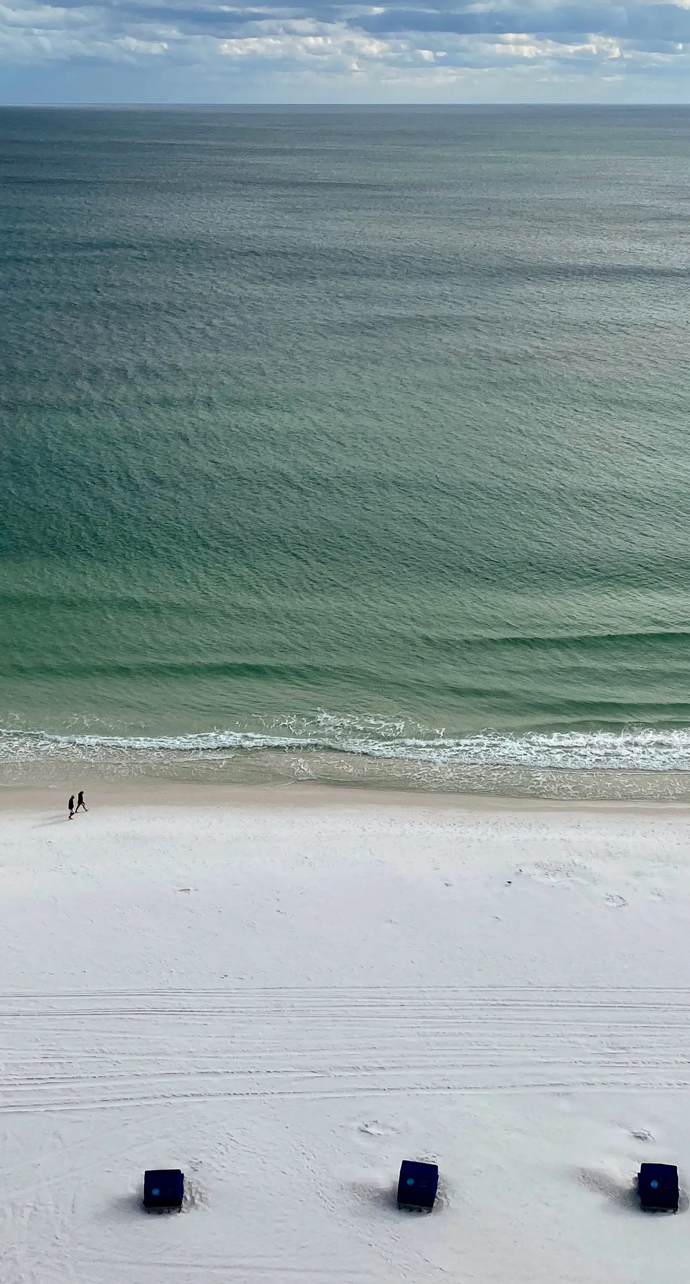 Second floor Gulf front condo with ocean views, central AC, and access to pool