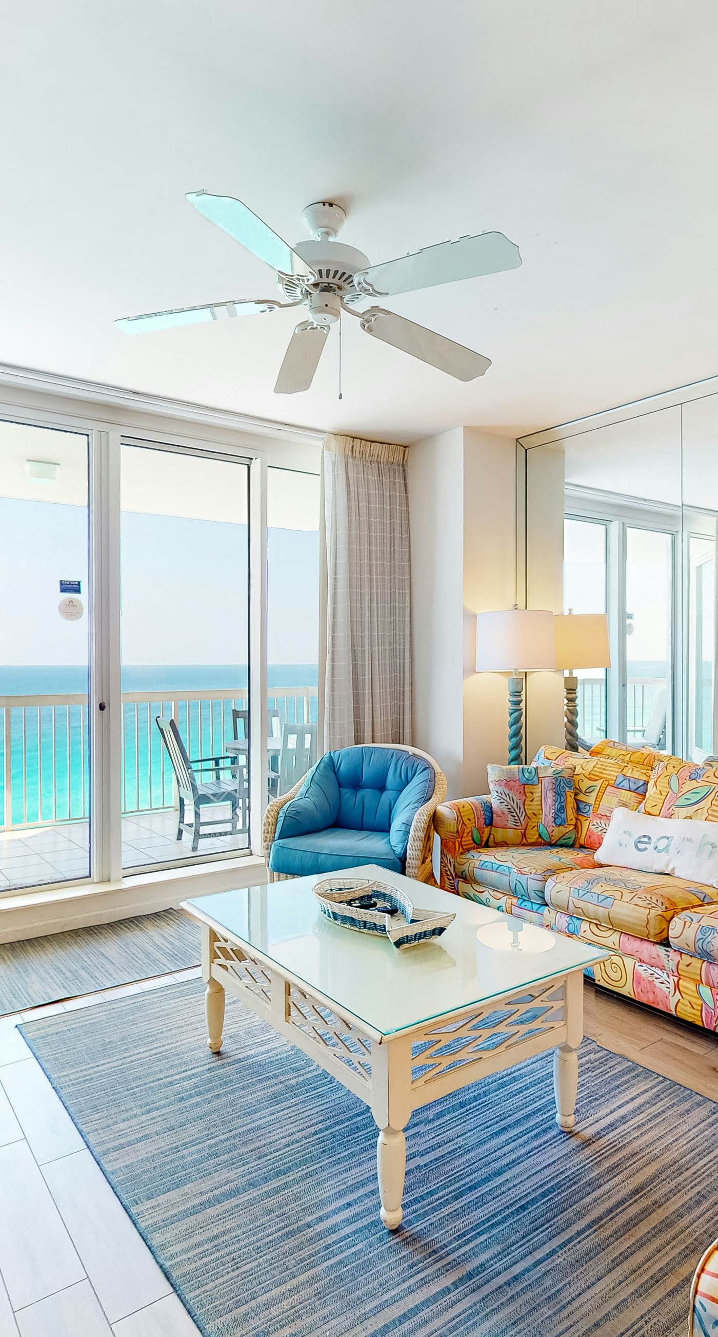Comfortable condo with Gulf-front balcony & on-site pool
