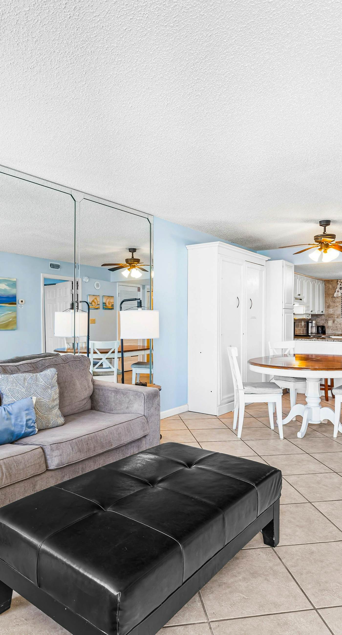 Ocean-view condo at SunDestin with pool, hot tub, sauna, and walkable locale