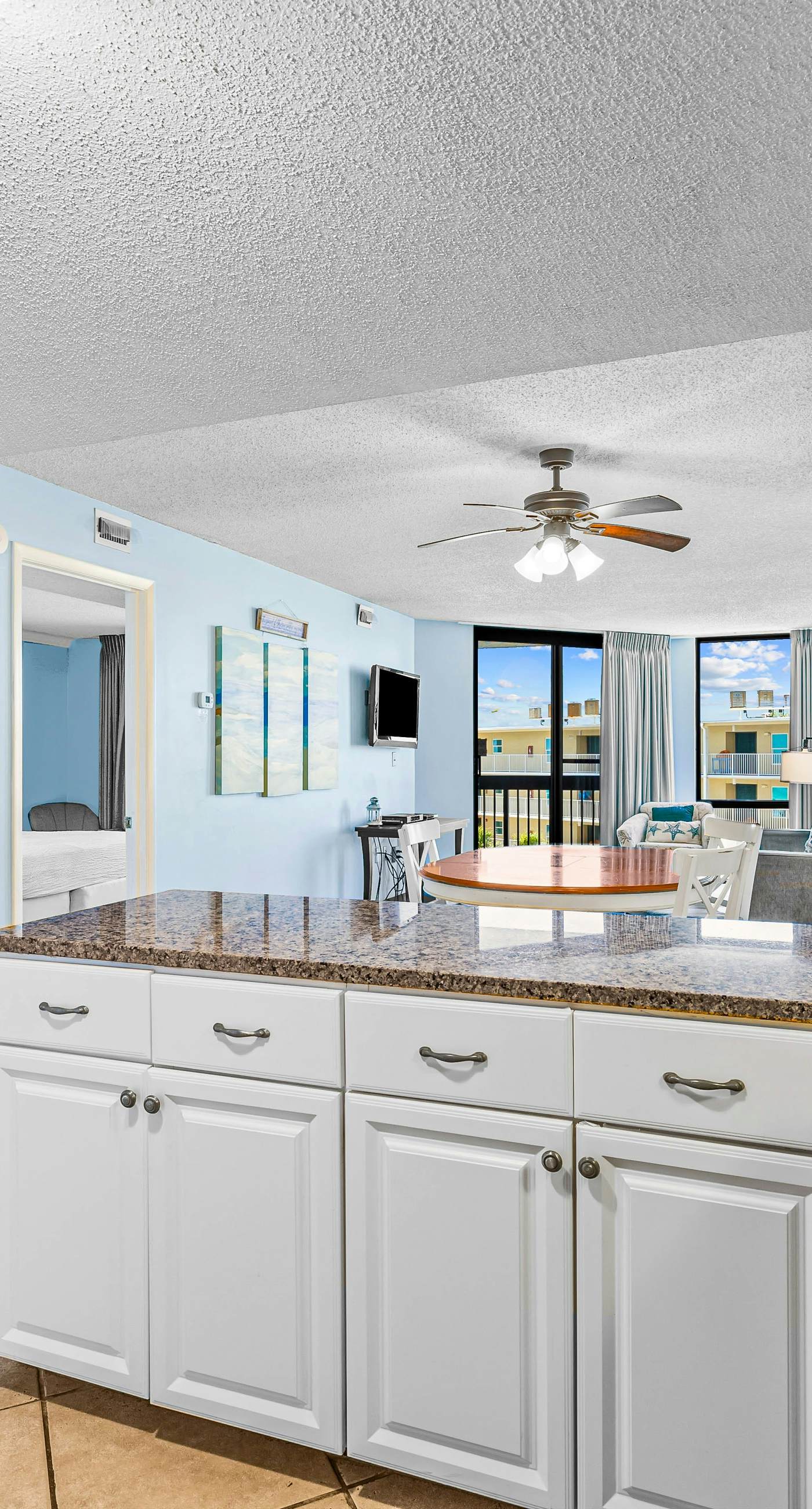 Ocean-view condo at SunDestin with pool, hot tub, sauna, and walkable locale