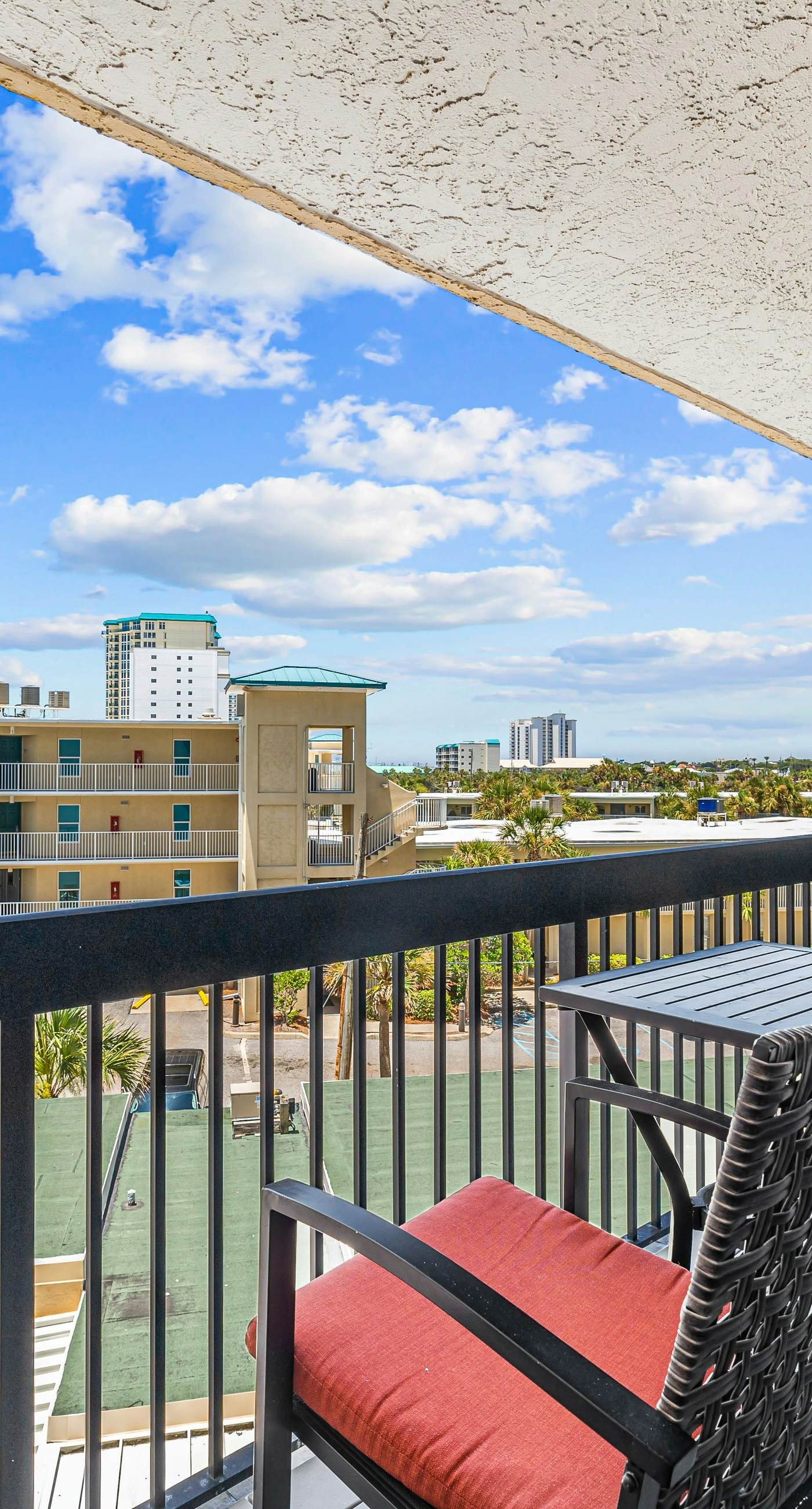 Ocean-view condo at SunDestin with pool, hot tub, sauna, and walkable locale