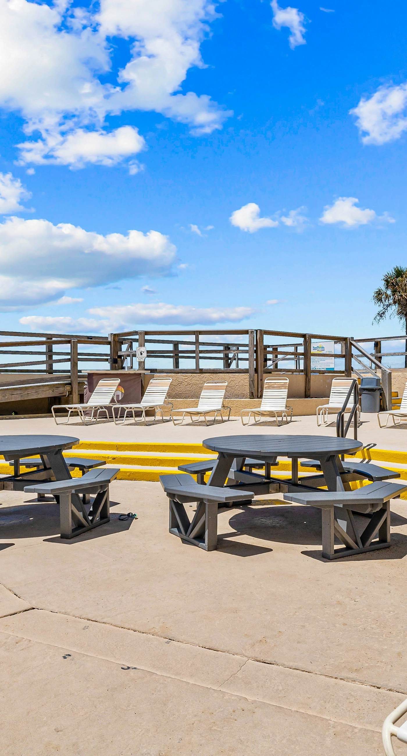 Ocean-view condo at SunDestin with pool, hot tub, sauna, and walkable locale