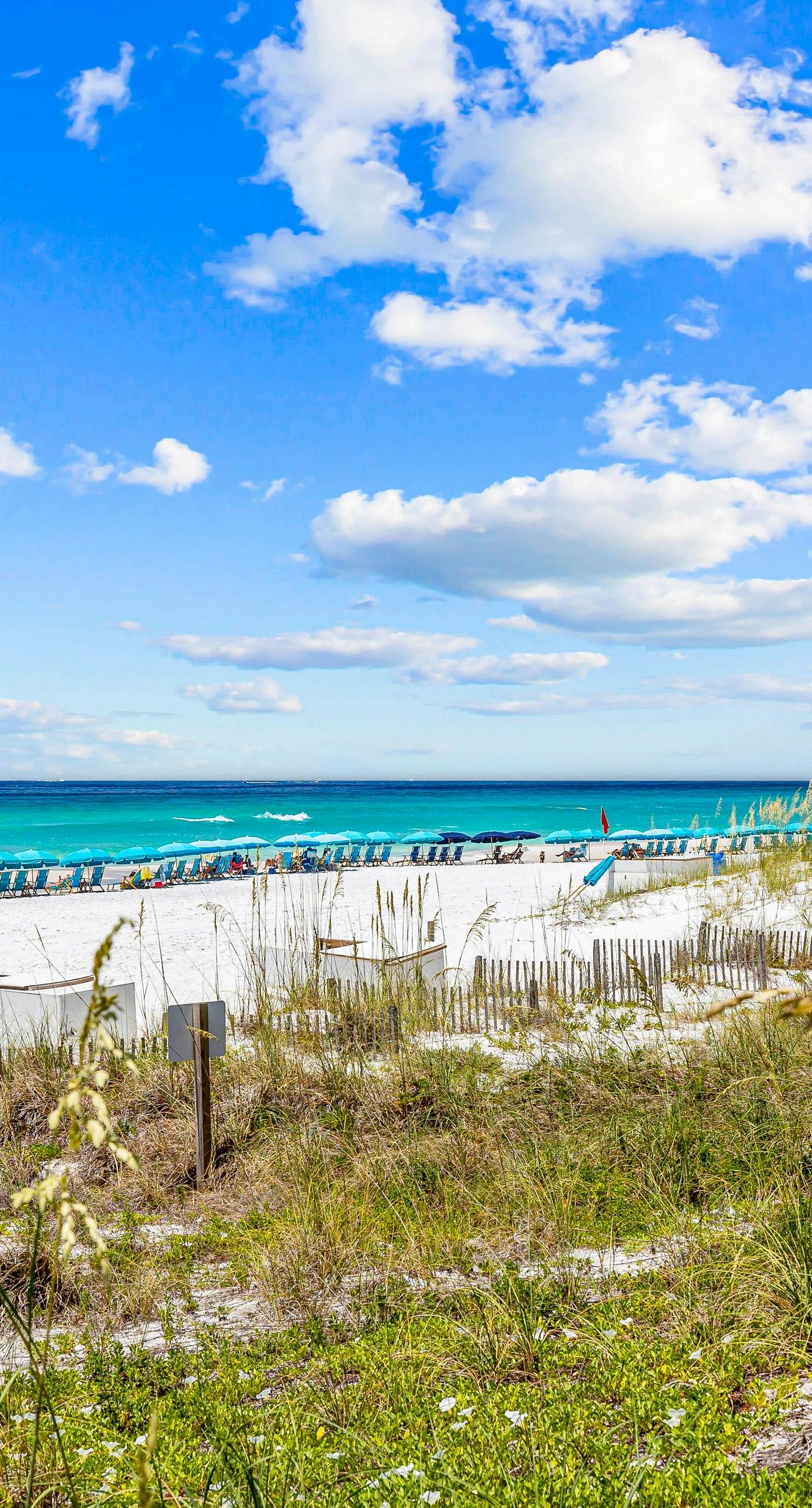 Ocean-view condo at SunDestin with pool, hot tub, sauna, and walkable locale