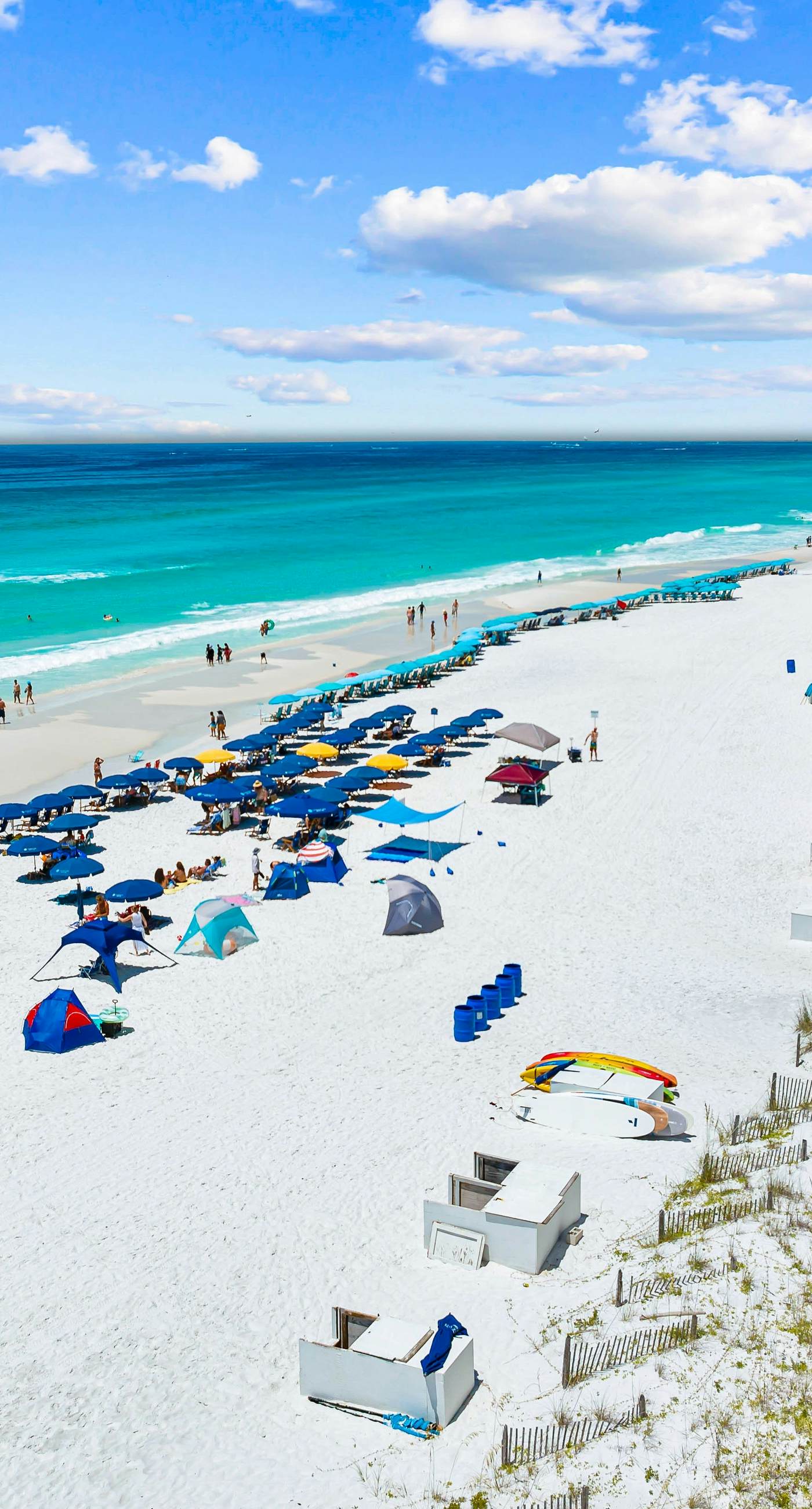 Ocean-view condo at SunDestin with pool, hot tub, sauna, and walkable locale