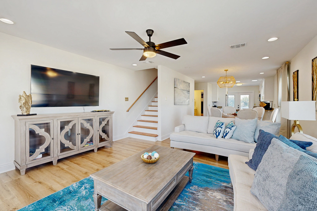 Nautical home in beach community with Water views close to beach access