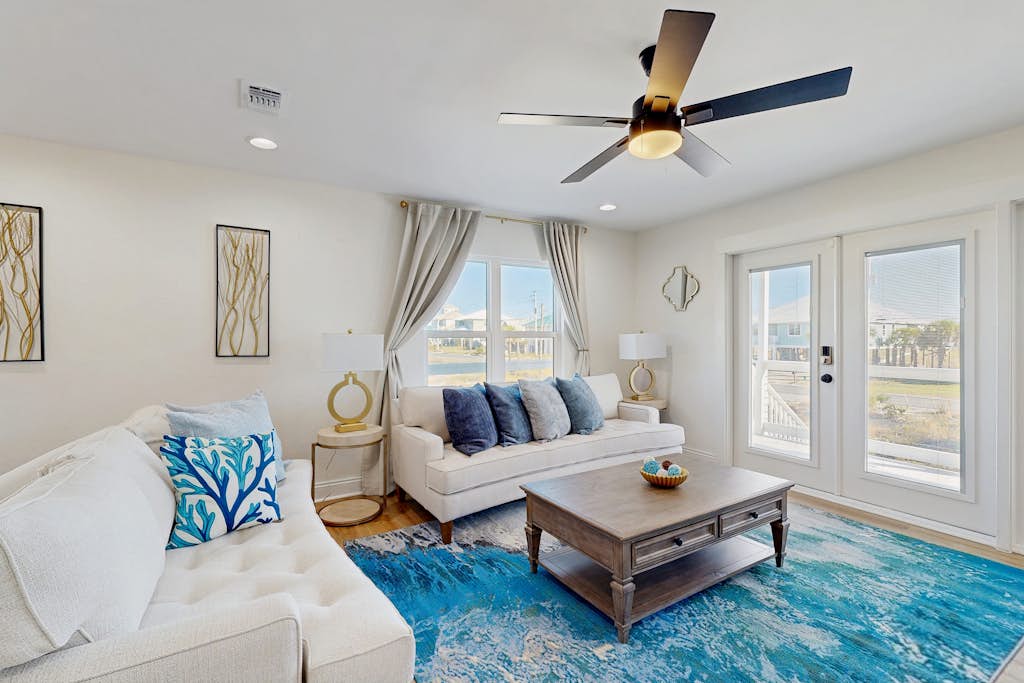 Nautical home in beach community with Water views close to beach access